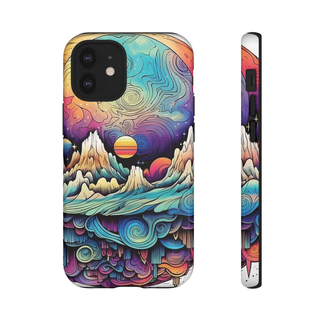 Psychedelic Mountain Sunset Tough Case