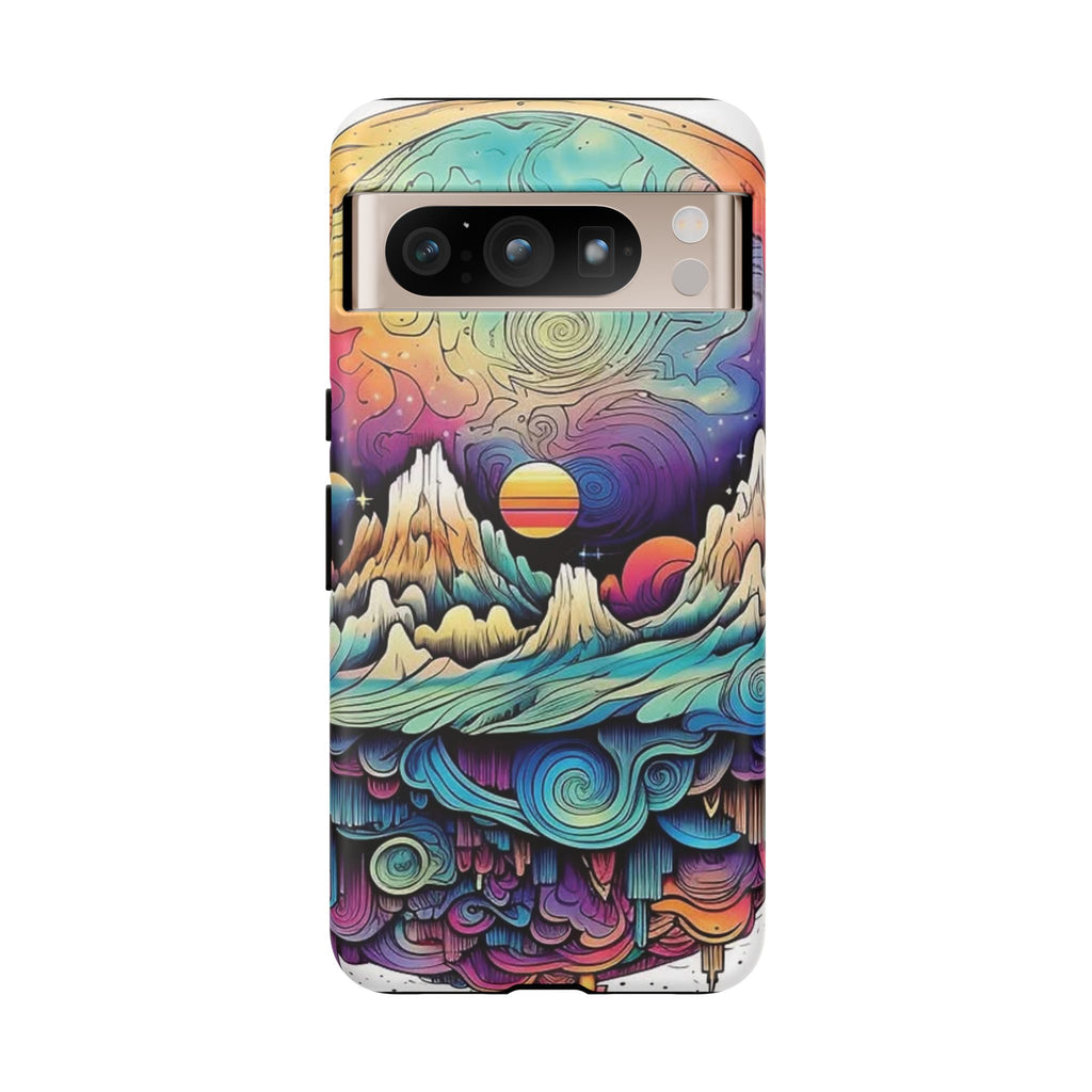 Psychedelic Mountain Sunset Tough Case