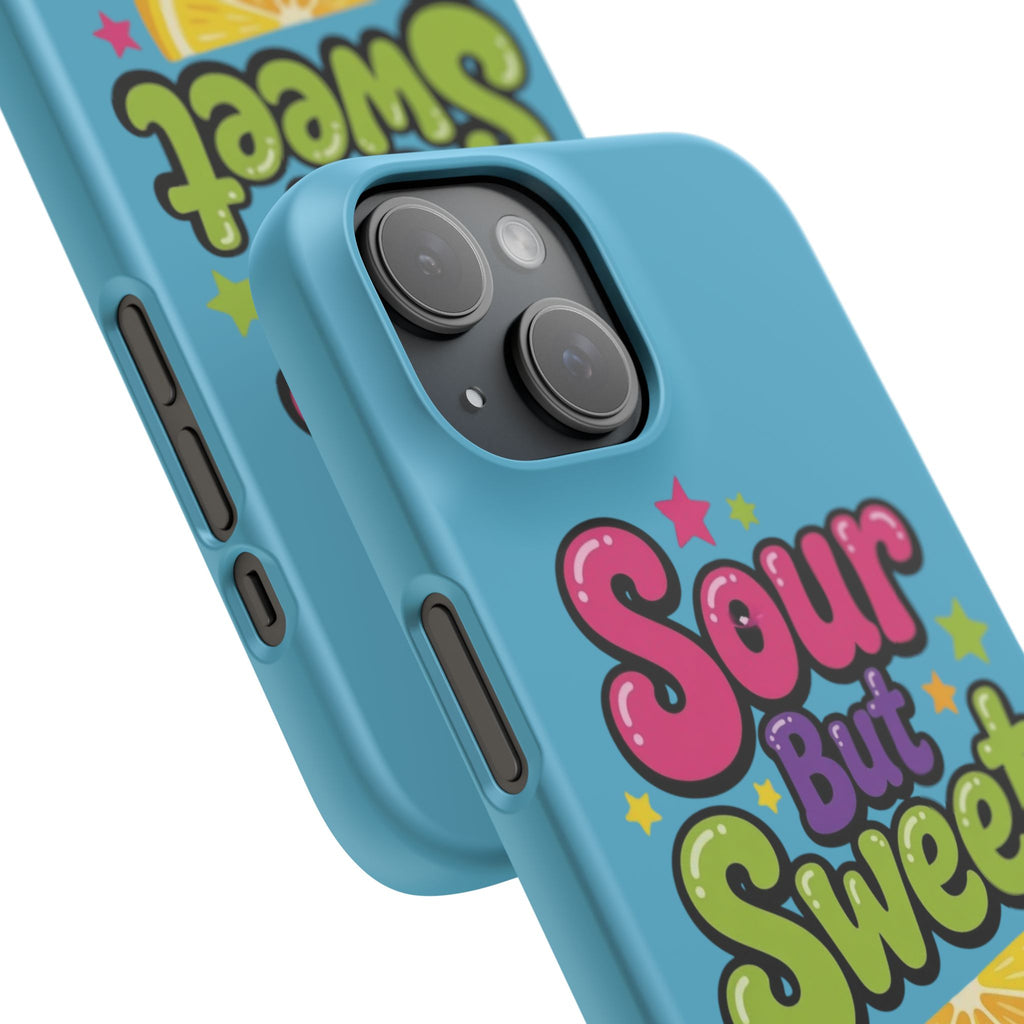 iPhone Case — “Sour But Sweet” Bright Graphic Snap Case