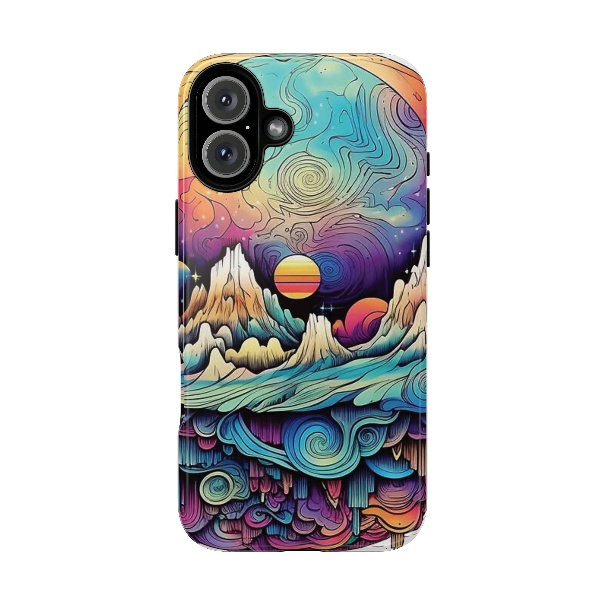 Psychedelic Mountain Sunset Tough Case