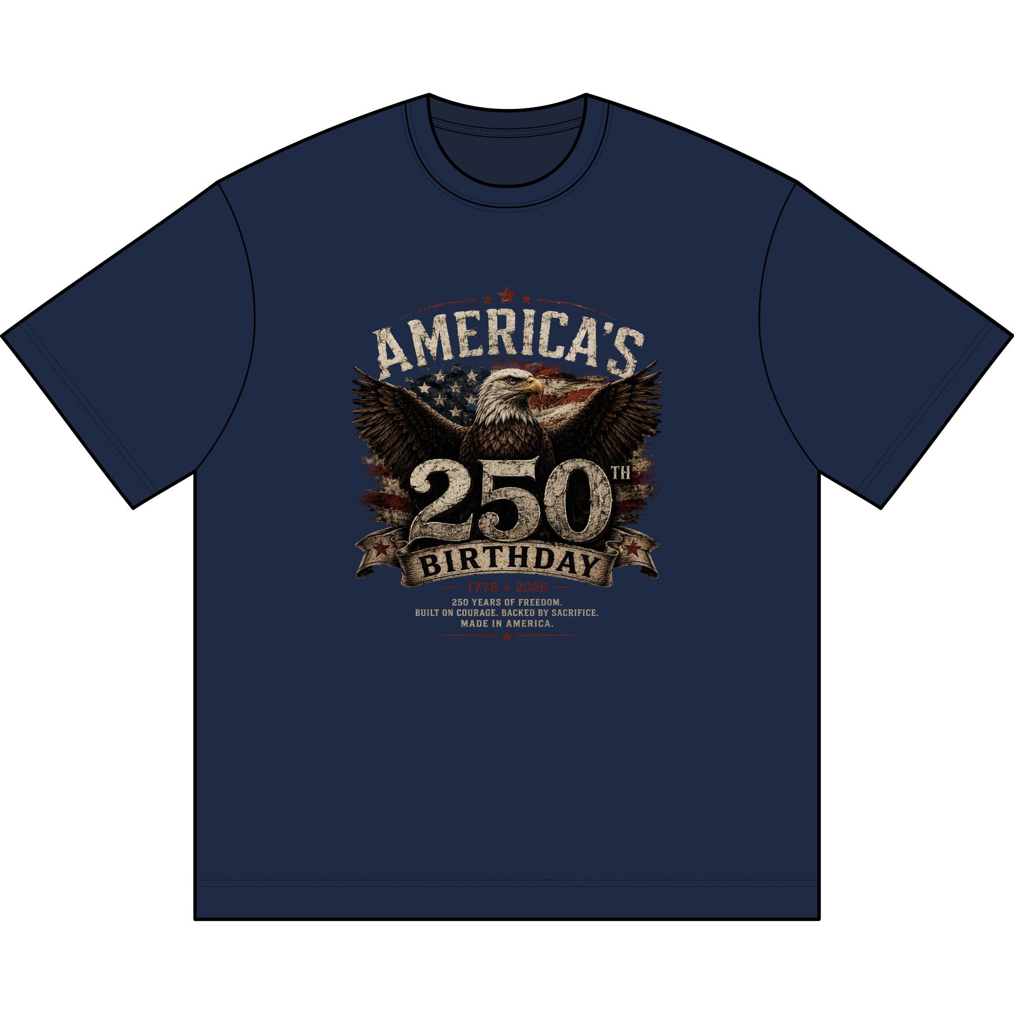 Men's Box Tee - America's 250