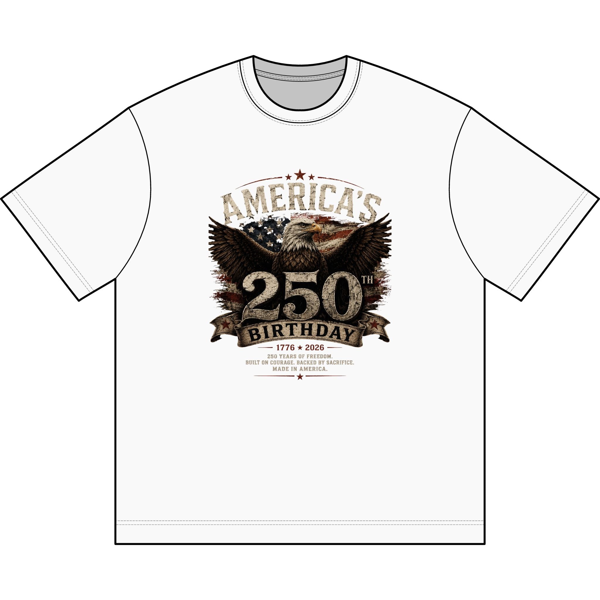 Men's Box Tee - America's 250