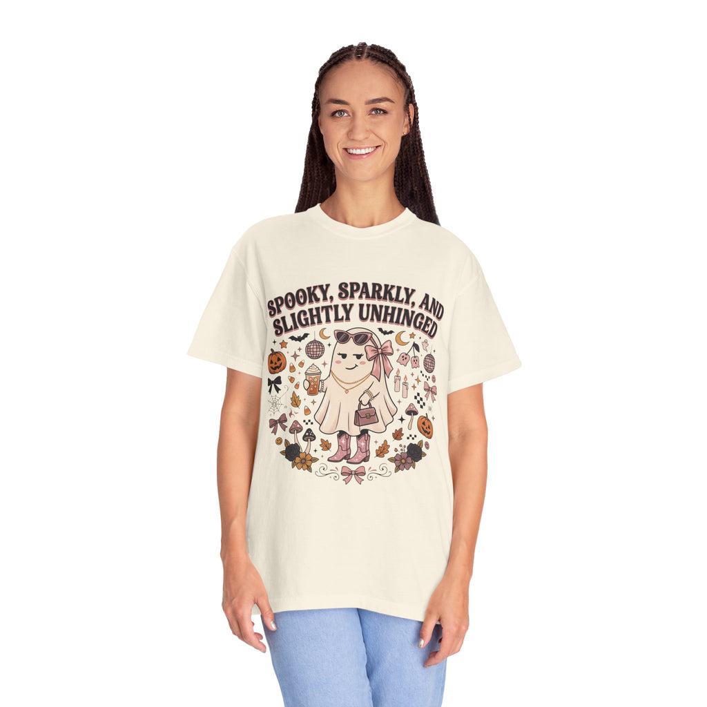 Spooky, Sparkly & Slightly Unhinged Halloween T-Shirt