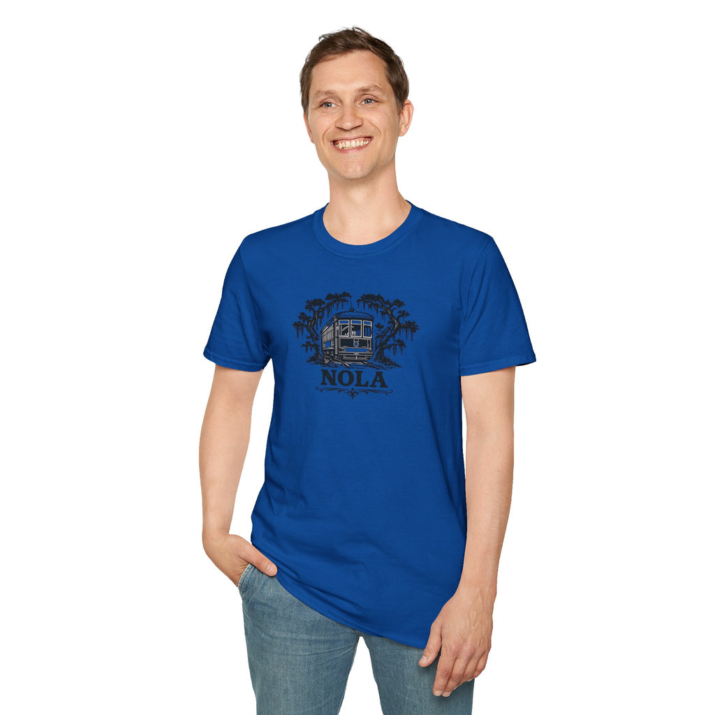 NOLA Streetcar T-Shirt — New Orleans Vintage Swamp Vibe