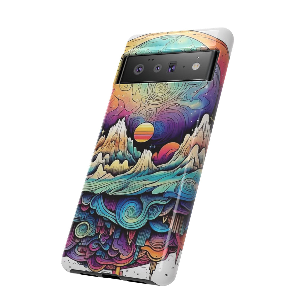Psychedelic Mountain Sunset Tough Case