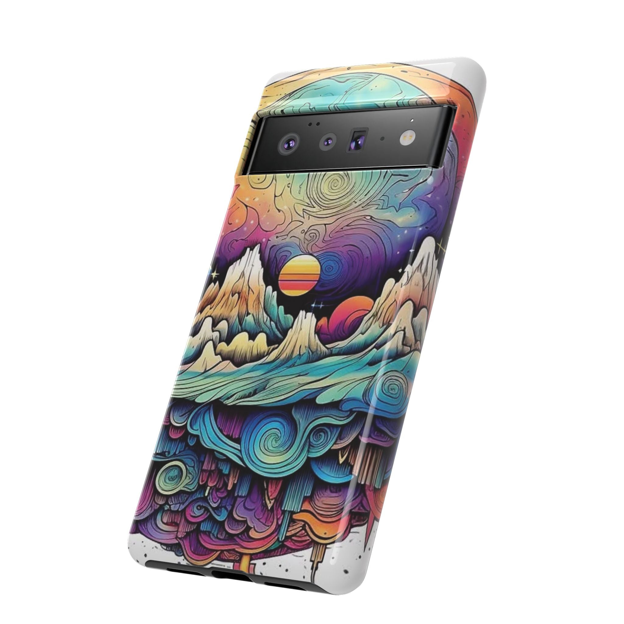 Psychedelic Mountain Sunset Tough Case