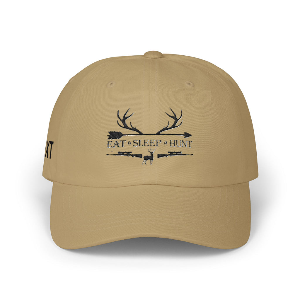 Men"s Cap — 'Eat • Sleep • Hunt' Antler Baseball Hat for Hunters