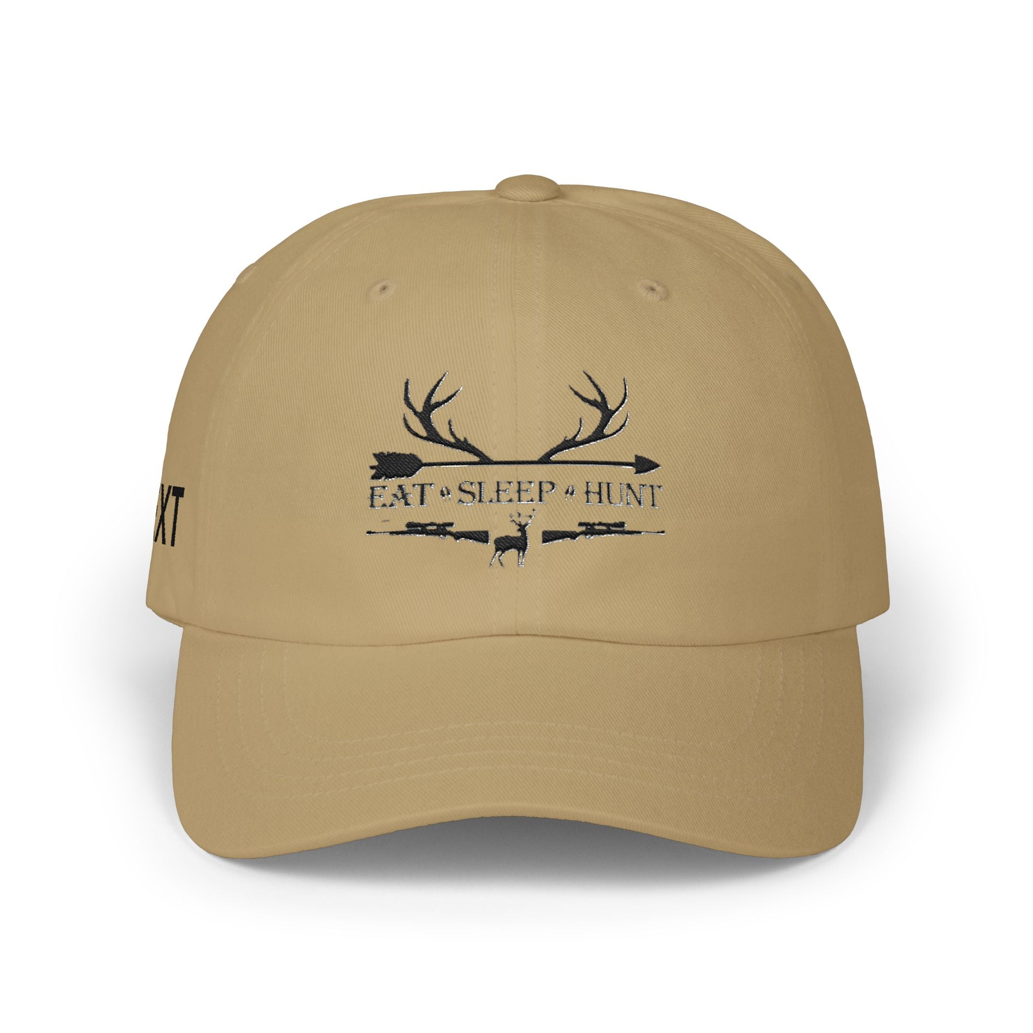 Men"s Cap — 'Eat • Sleep • Hunt' Antler Baseball Hat for Hunters
