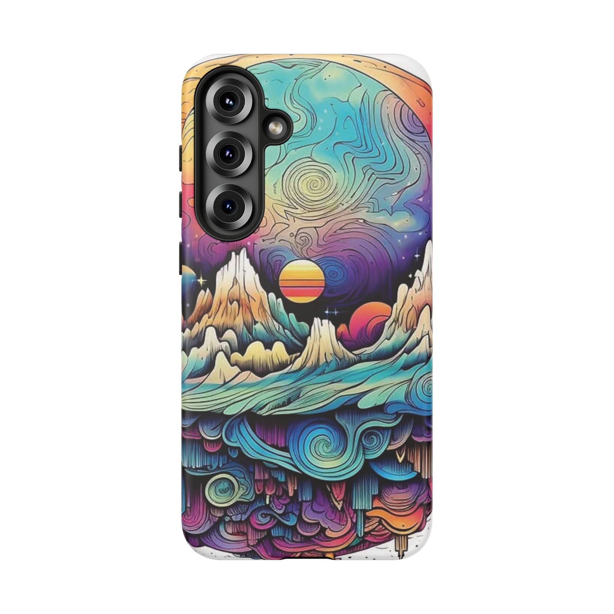Psychedelic Mountain Sunset Tough Case