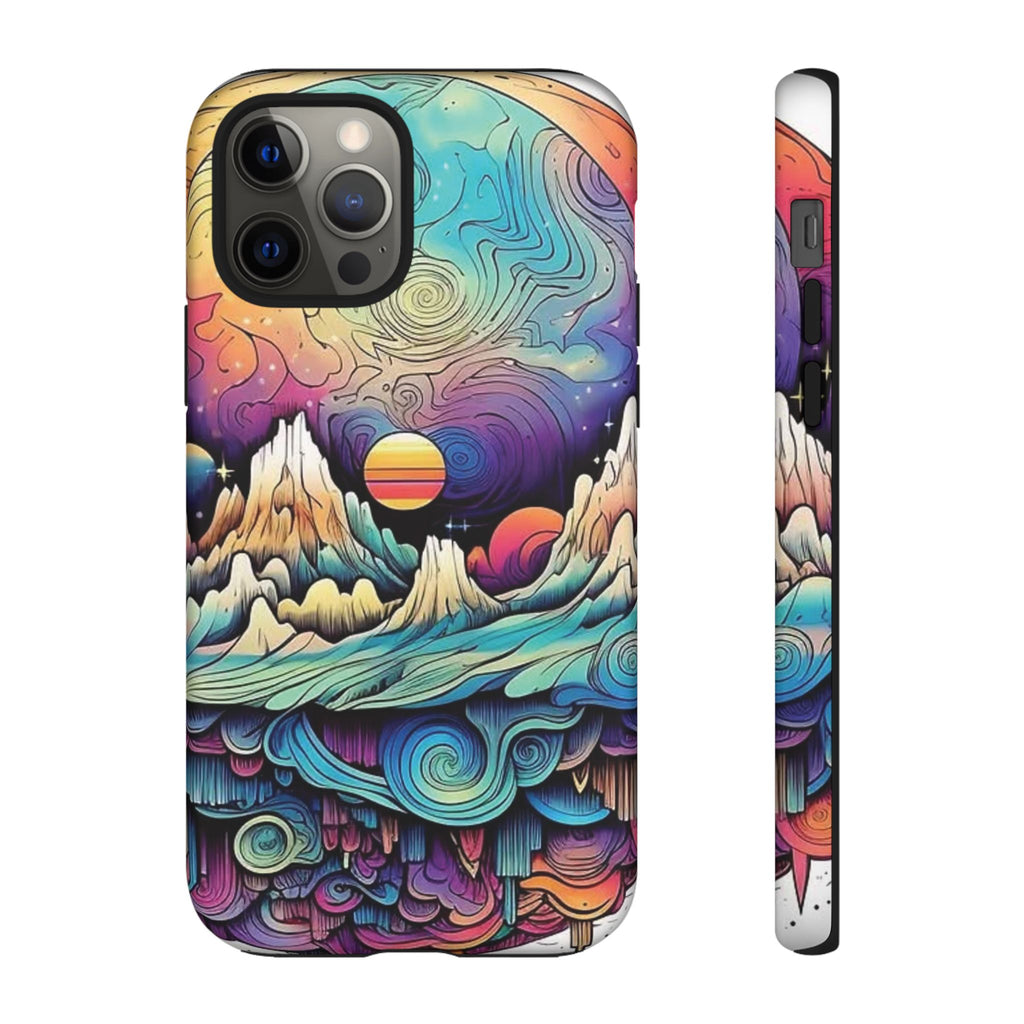 Psychedelic Mountain Sunset Tough Case