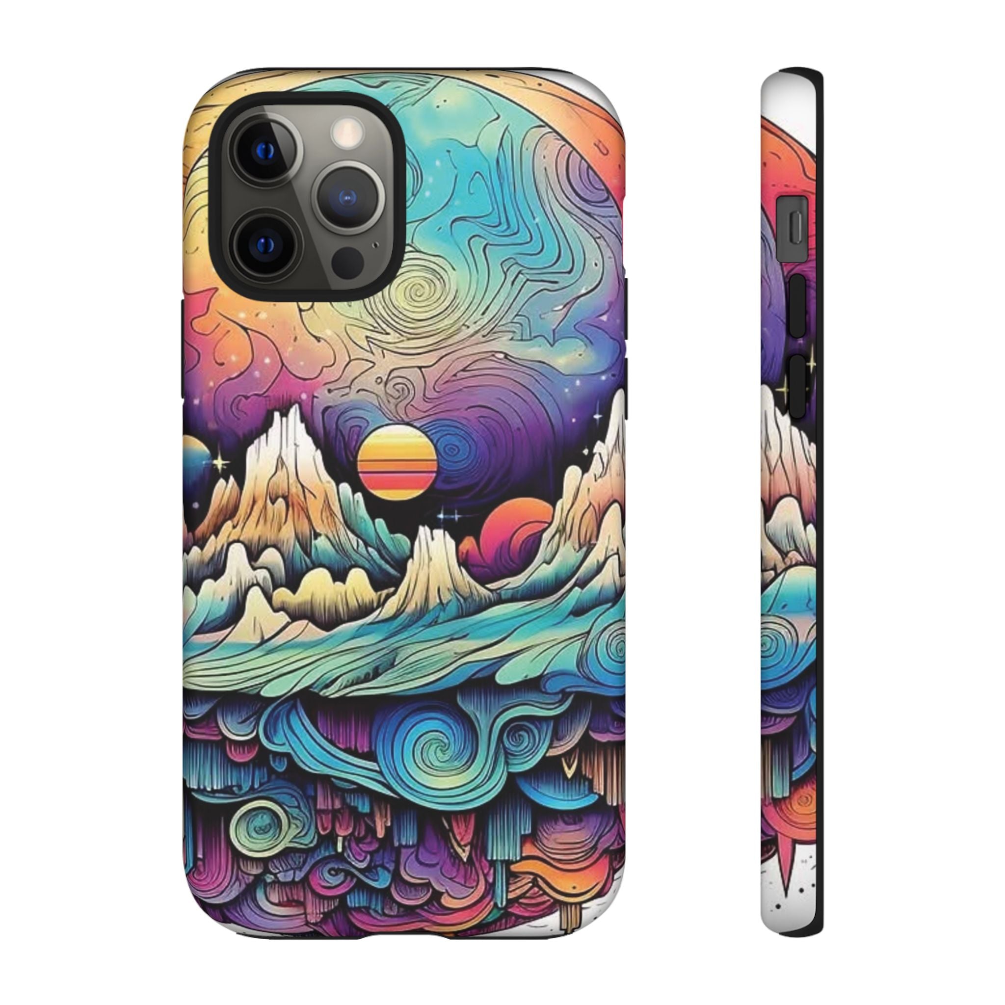 Psychedelic Mountain Sunset Tough Case