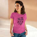 Thou Shall Not Try Me Tee — Floral Script Women's Cotton T‑Shirt