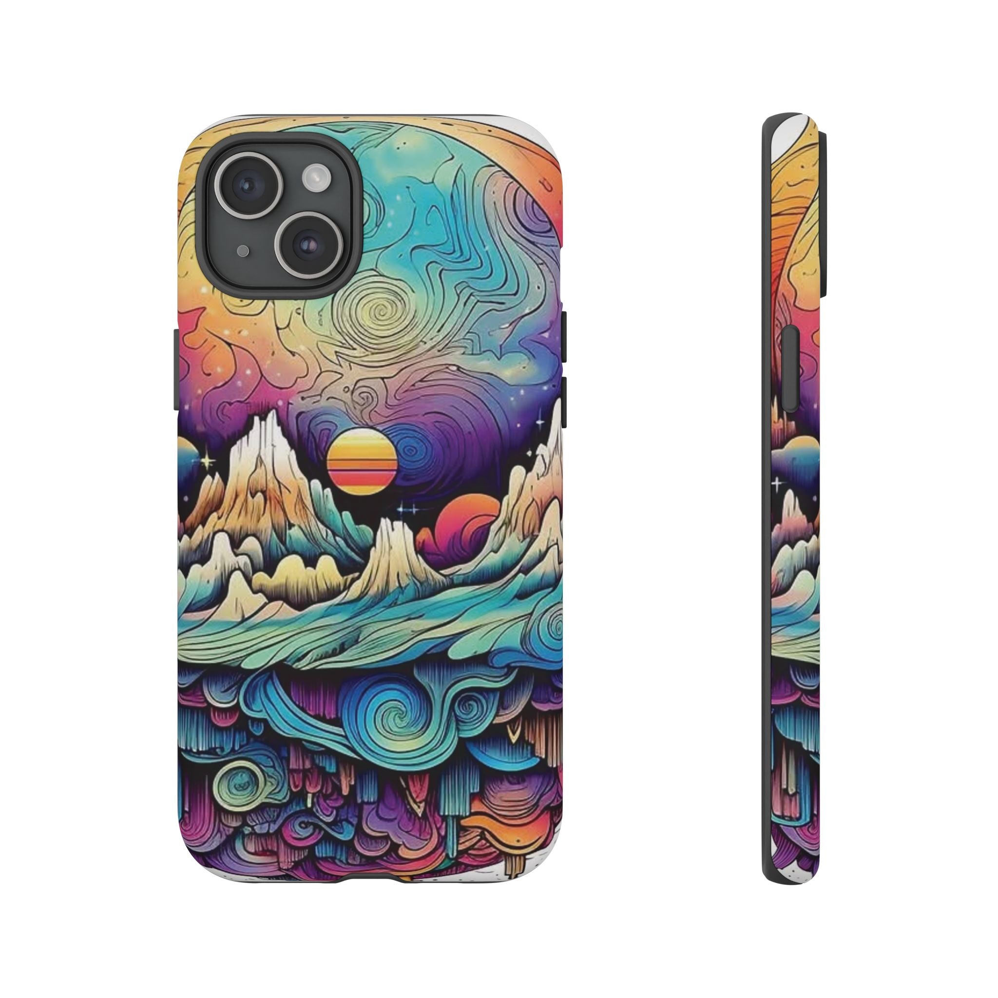 Psychedelic Mountain Sunset Tough Case