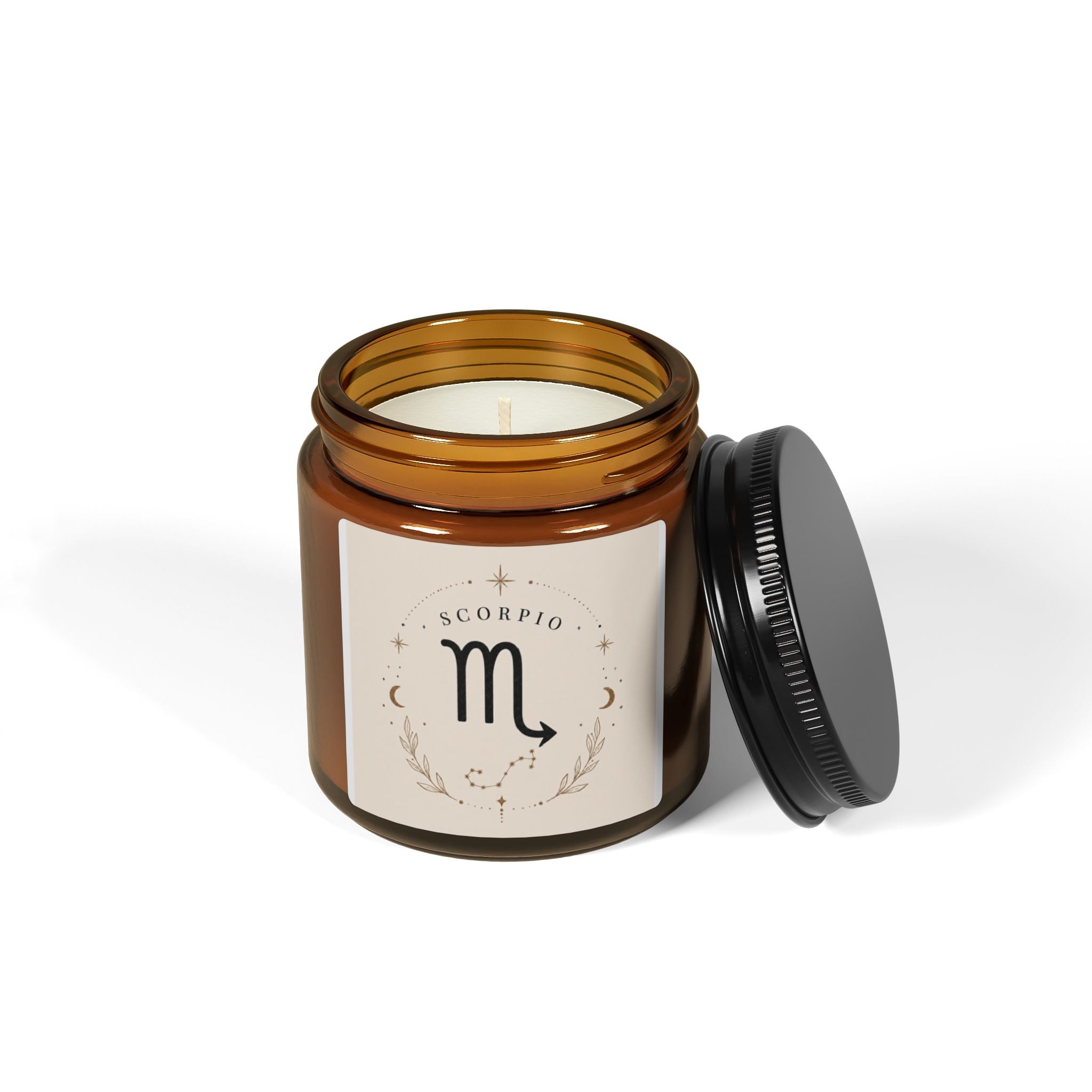 Amber Jar Soy Candle — Scented Aromatherapy Candle (Multi-Size)