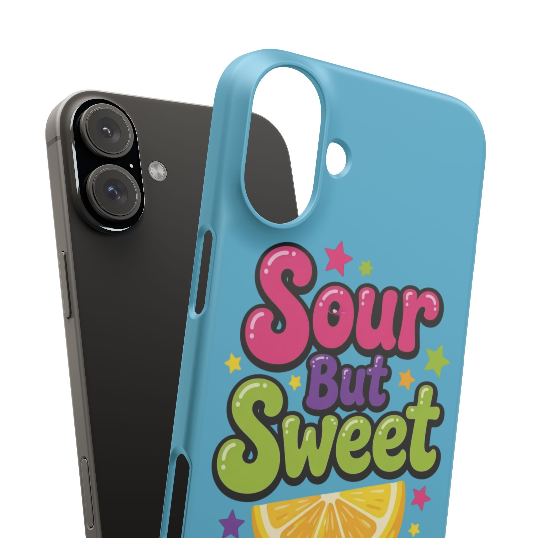 iPhone Case — “Sour But Sweet” Bright Graphic Snap Case
