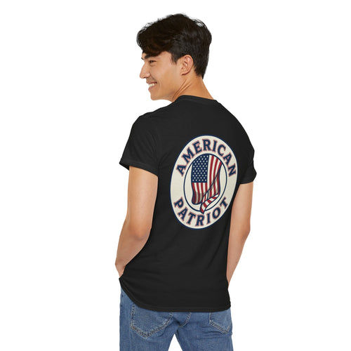 American Patriot T-Shirt — Vintage Flag Graphic Tee