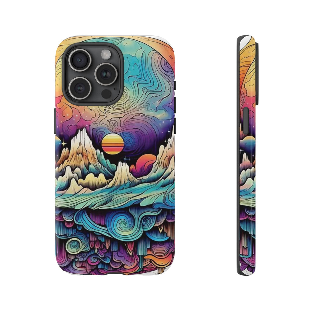 Psychedelic Mountain Sunset Tough Case