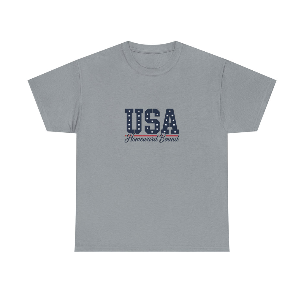 USA Homeward Bound T-Shirt — Patriotic Tee for 4th of July