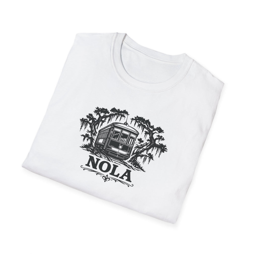 NOLA Streetcar T-Shirt — New Orleans Vintage Swamp Vibe