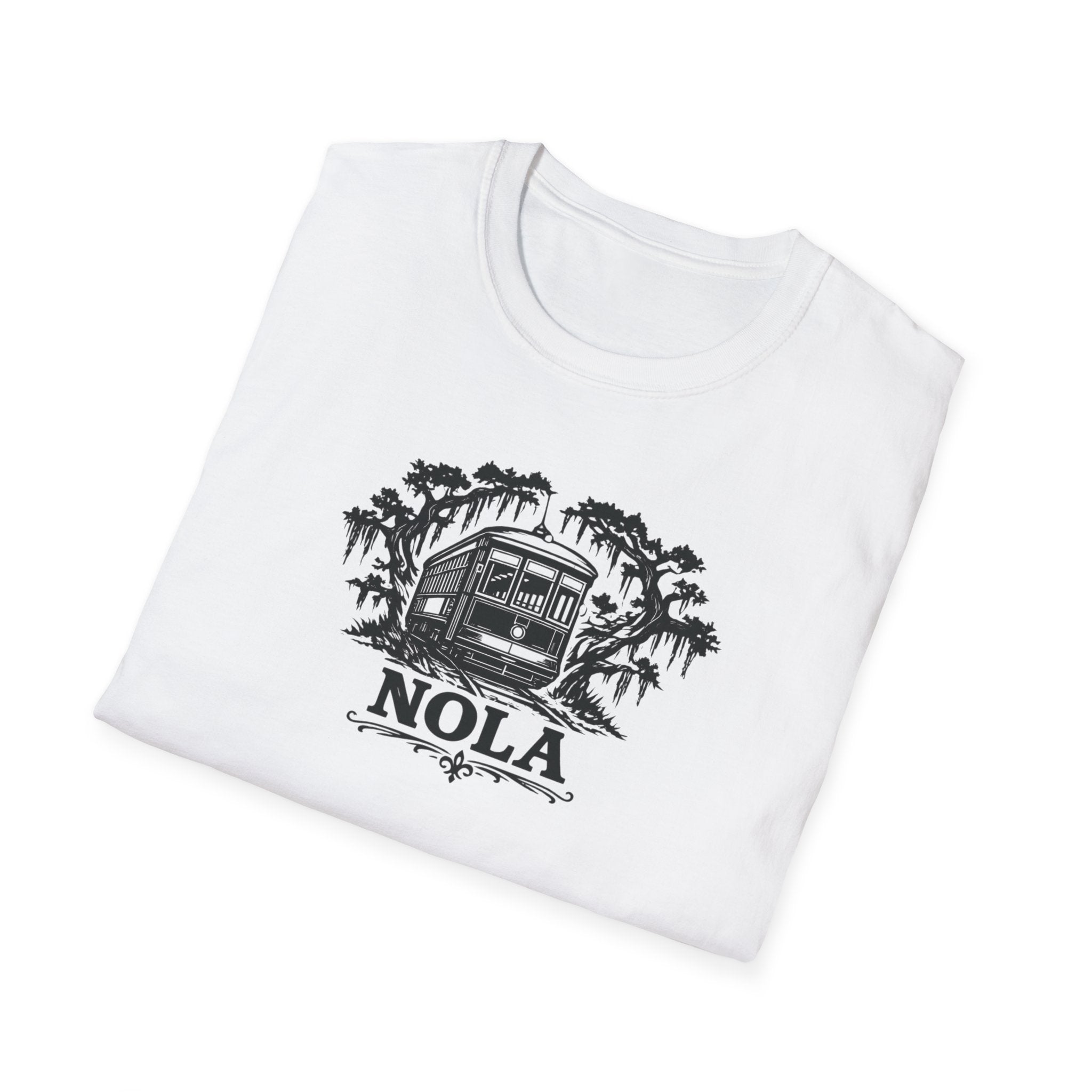 NOLA Streetcar T-Shirt — New Orleans Vintage Swamp Vibe