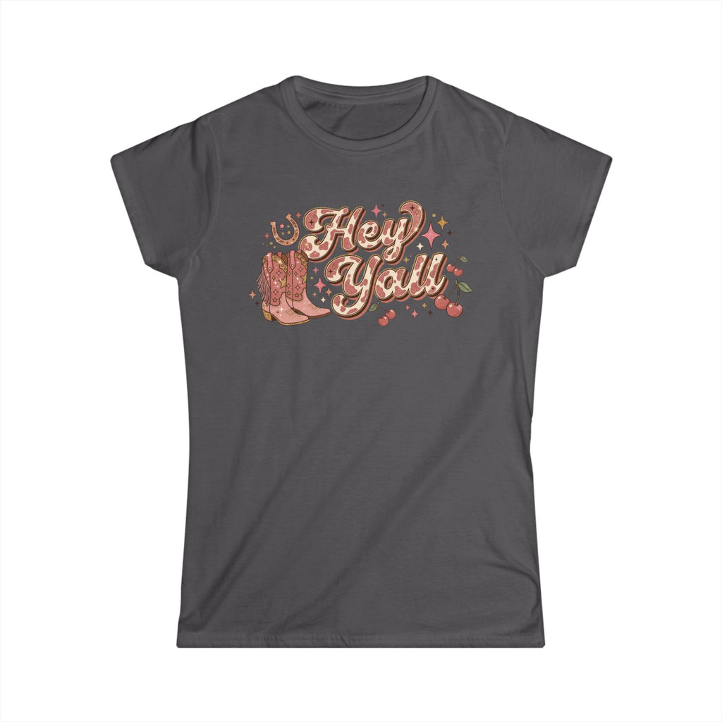 Hey Y'all Tee — Vintage Cowboy Boots Graphic Women's T‑Shirt