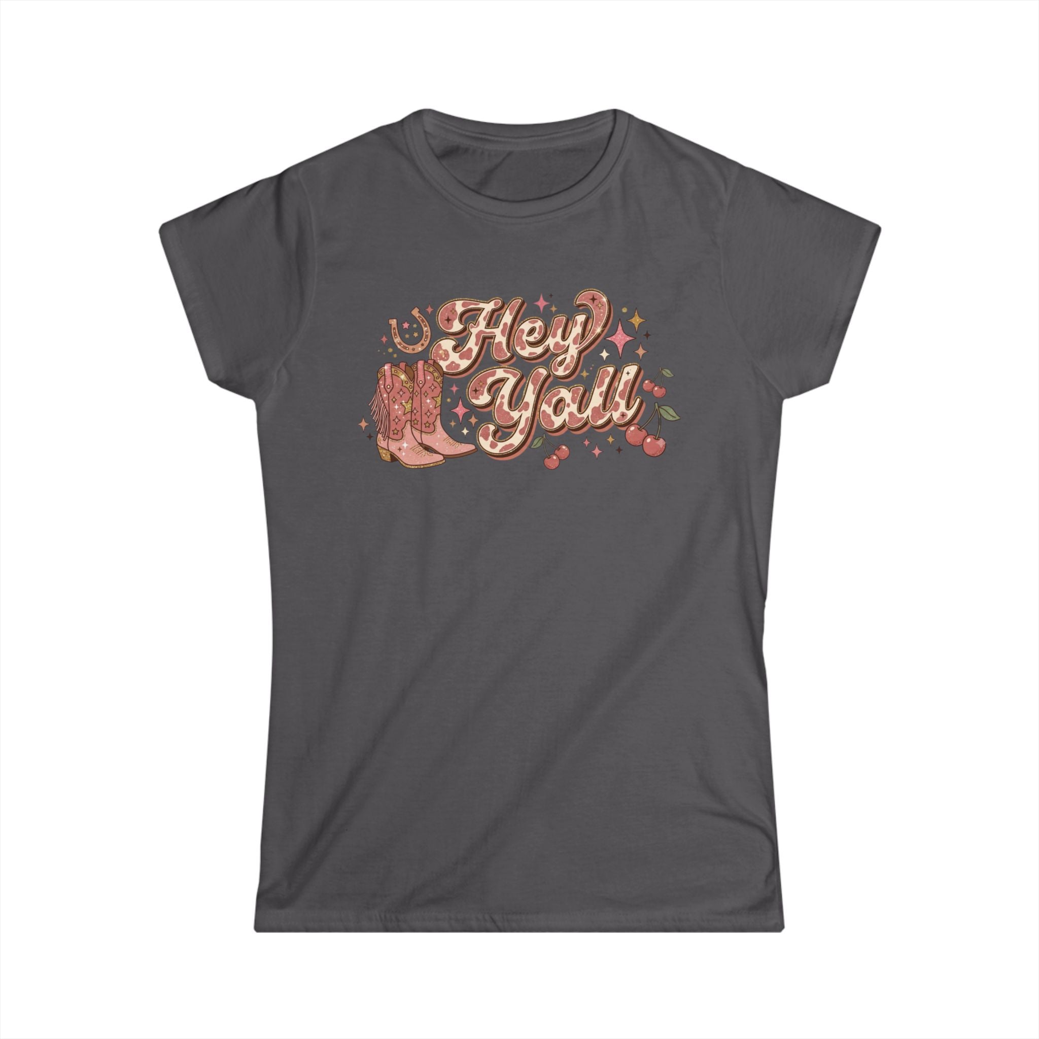 Hey Y'all Tee — Vintage Cowboy Boots Graphic Women's T‑Shirt