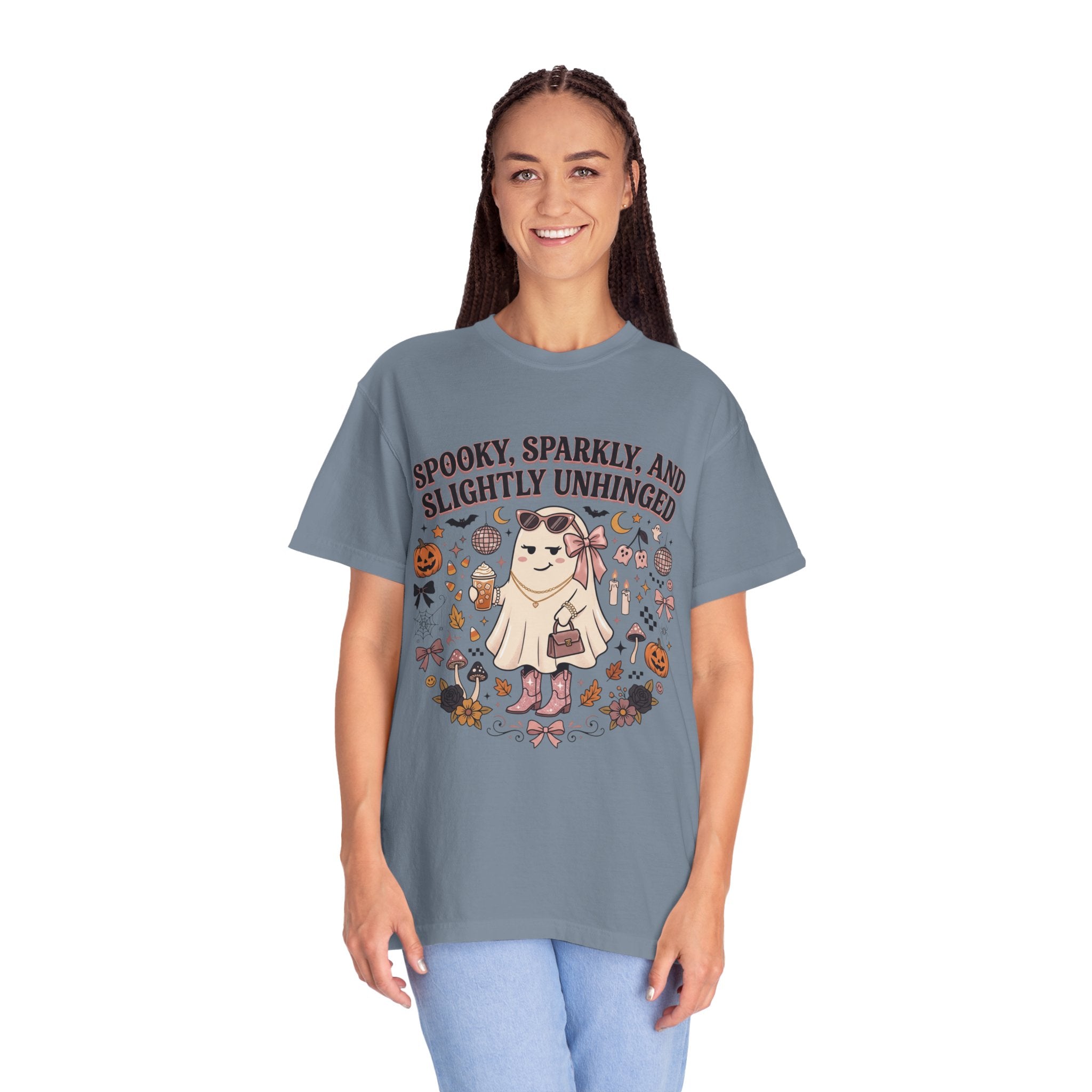 Spooky, Sparkly & Slightly Unhinged Halloween T-Shirt