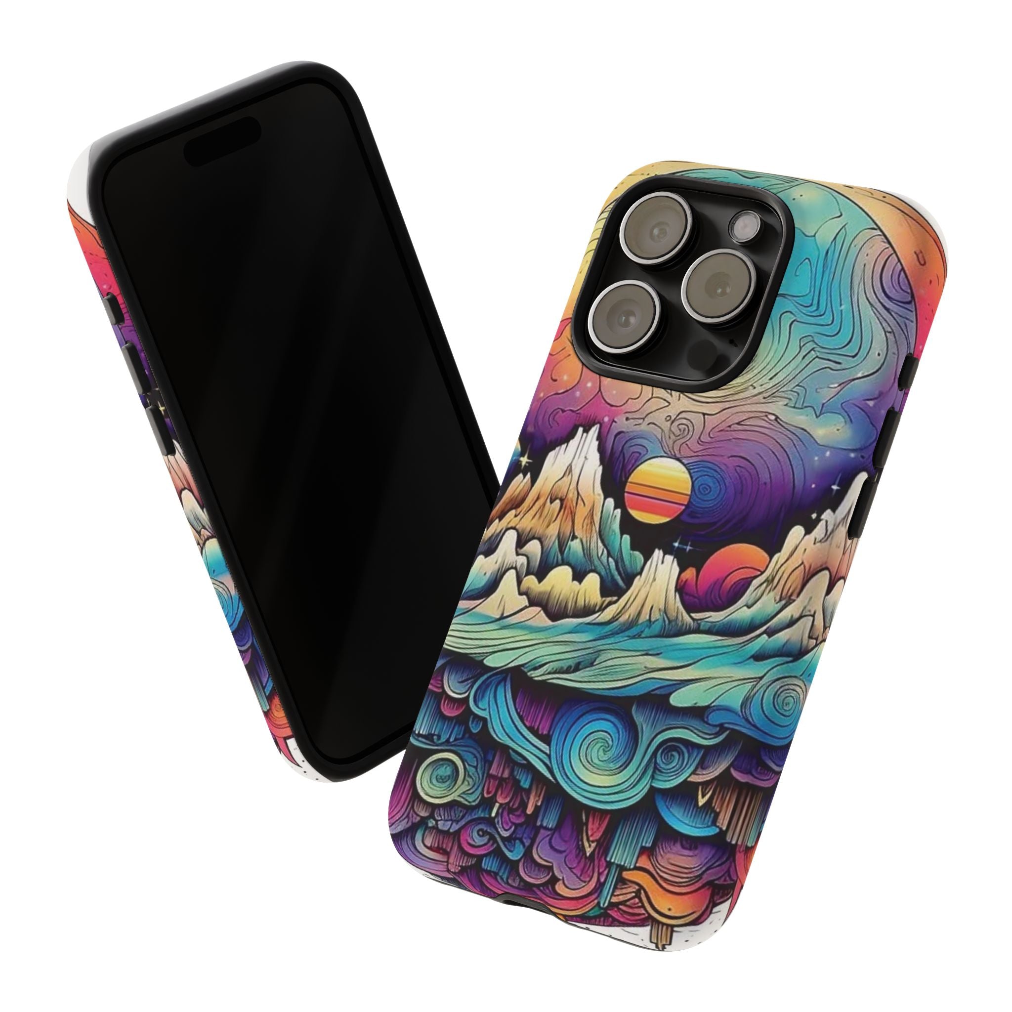 Psychedelic Mountain Sunset Tough Case