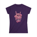 Rock Hand Floral Tee — "I'm Whole Vibe" Women's Graphic T-Shirt