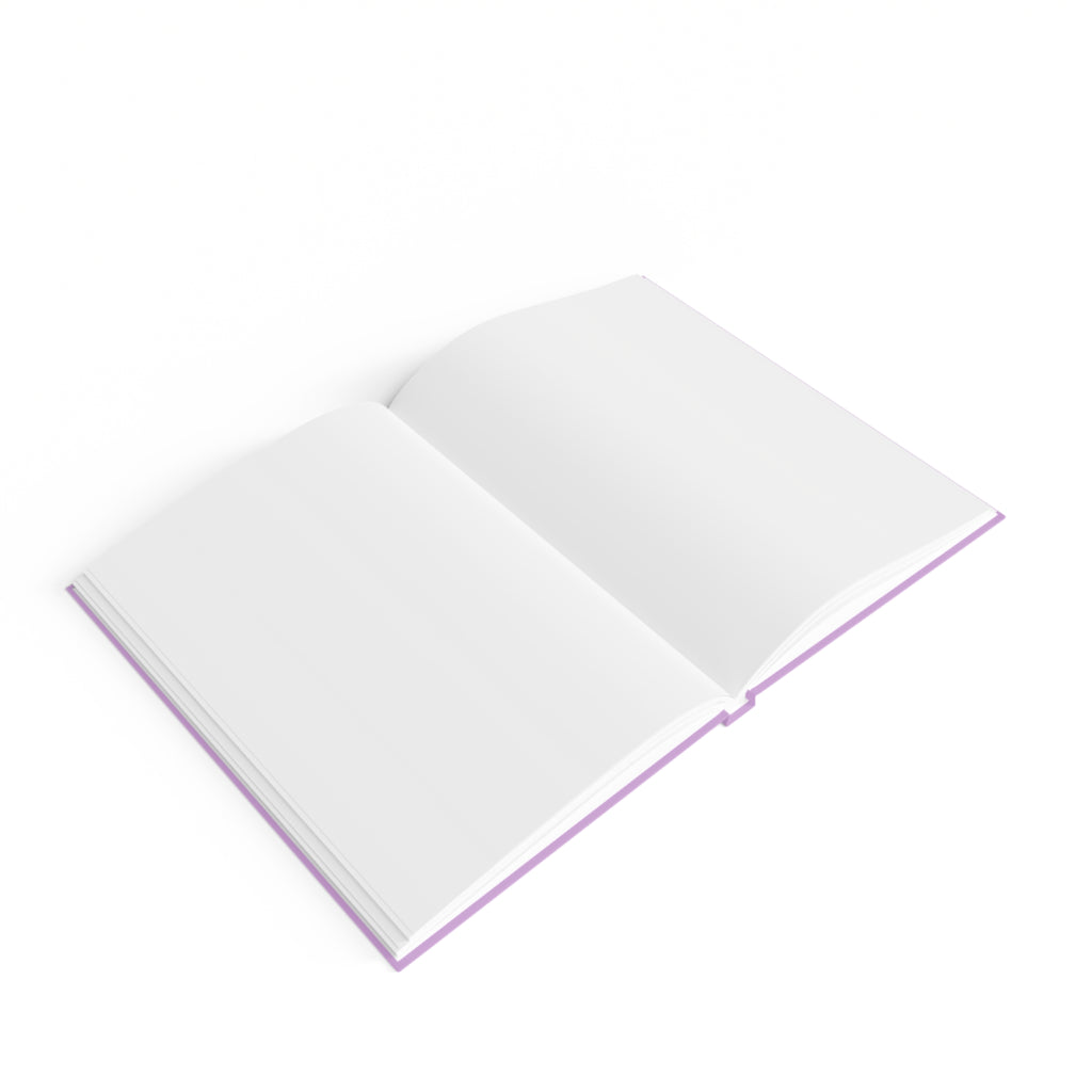 Cute Gothic Anime Journal — Personalized 'Halo' Purple Hardcover Notebook