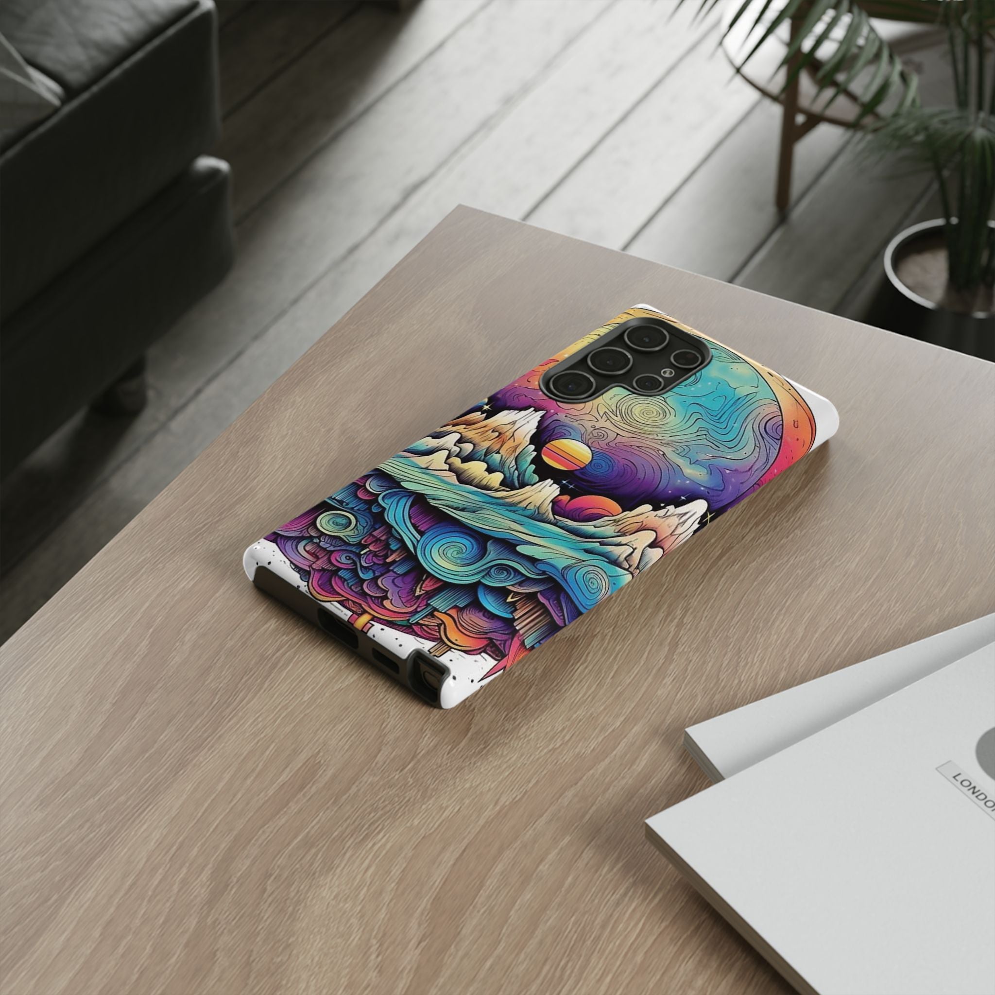 Psychedelic Mountain Sunset Tough Case