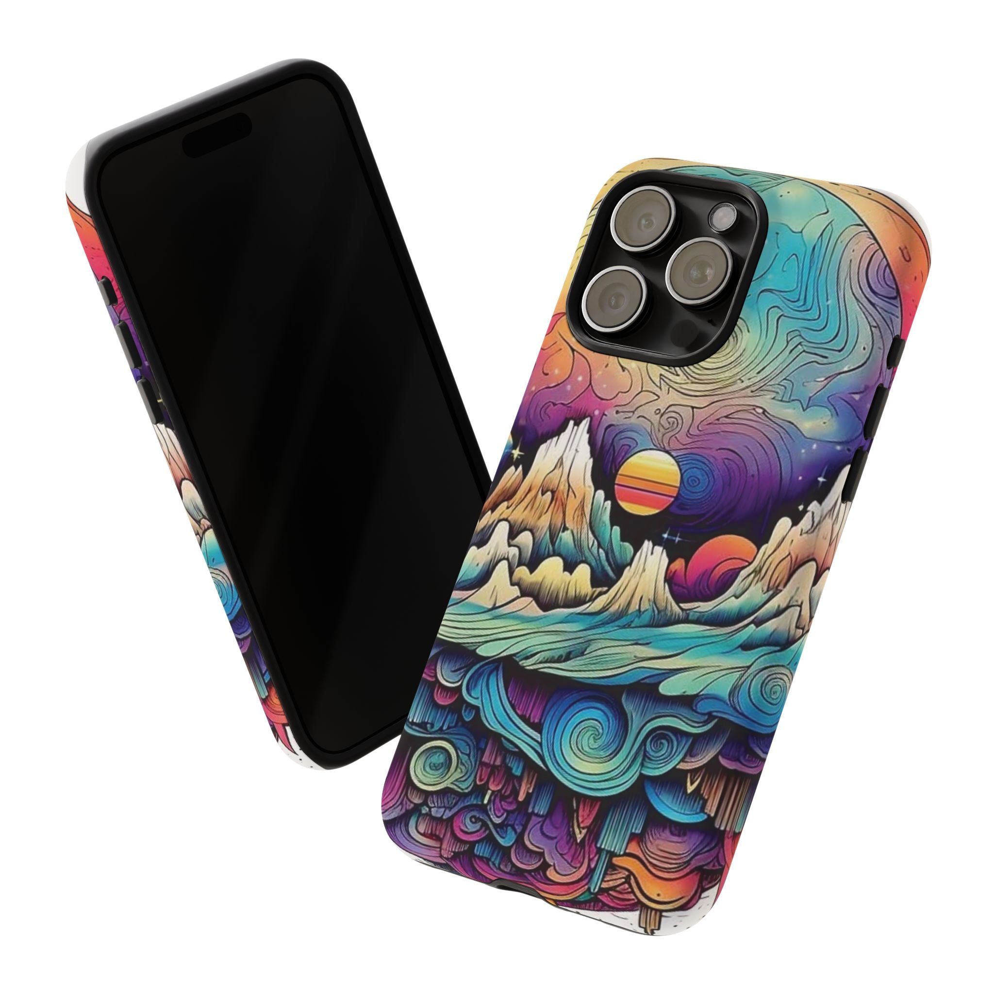 Psychedelic Mountain Sunset Tough Case