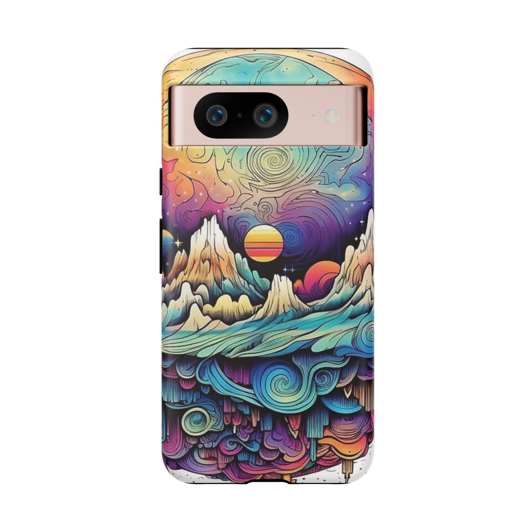 Psychedelic Mountain Sunset Tough Case