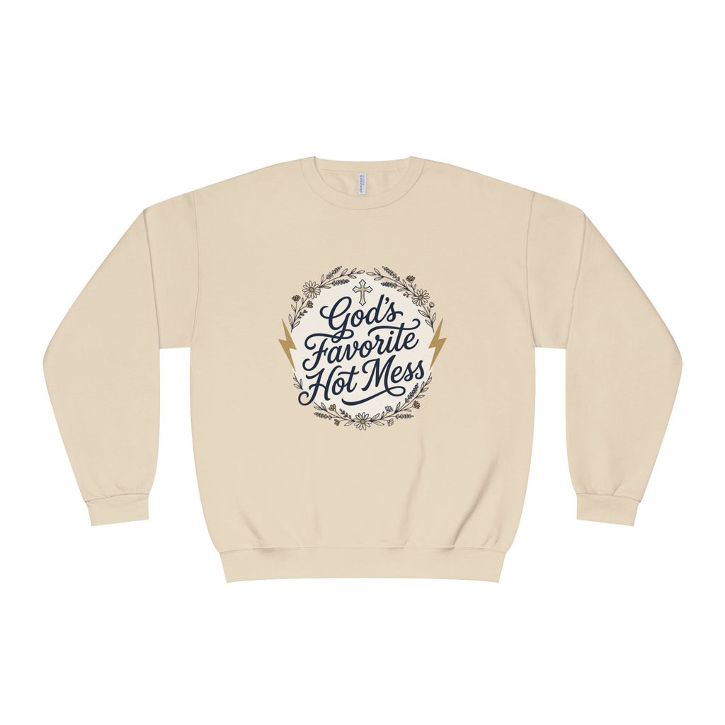 God's Favorite Hot Mess Crewneck Sweatshirt