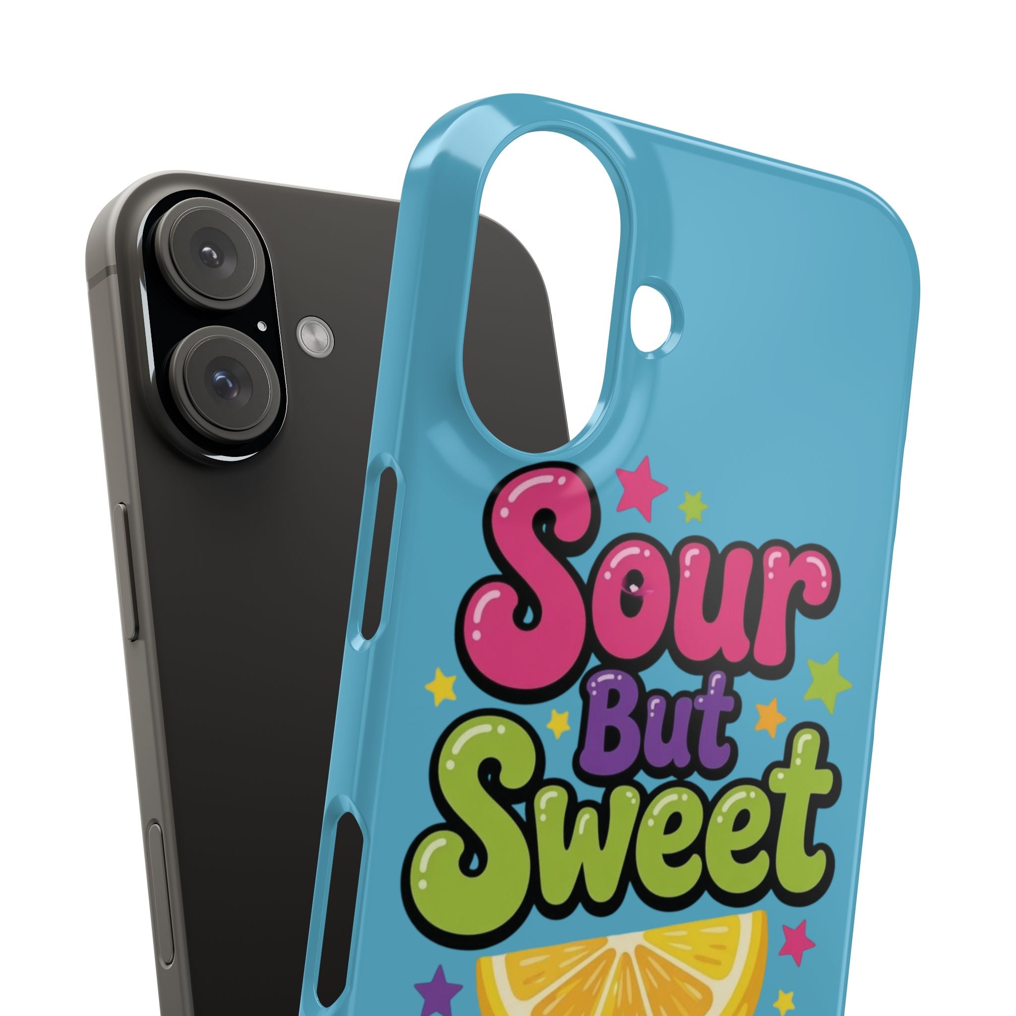 iPhone Case — “Sour But Sweet” Bright Graphic Snap Case