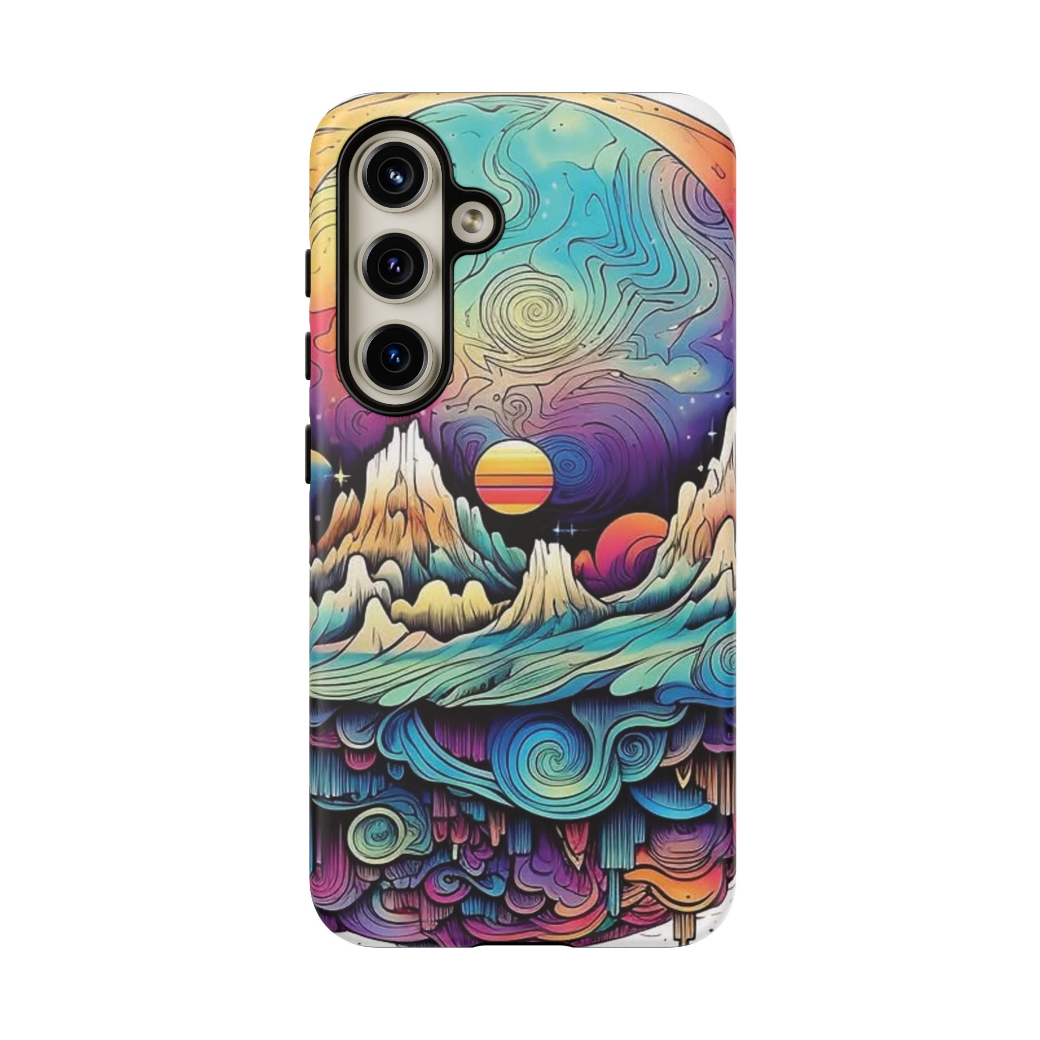 Psychedelic Mountain Sunset Tough Case