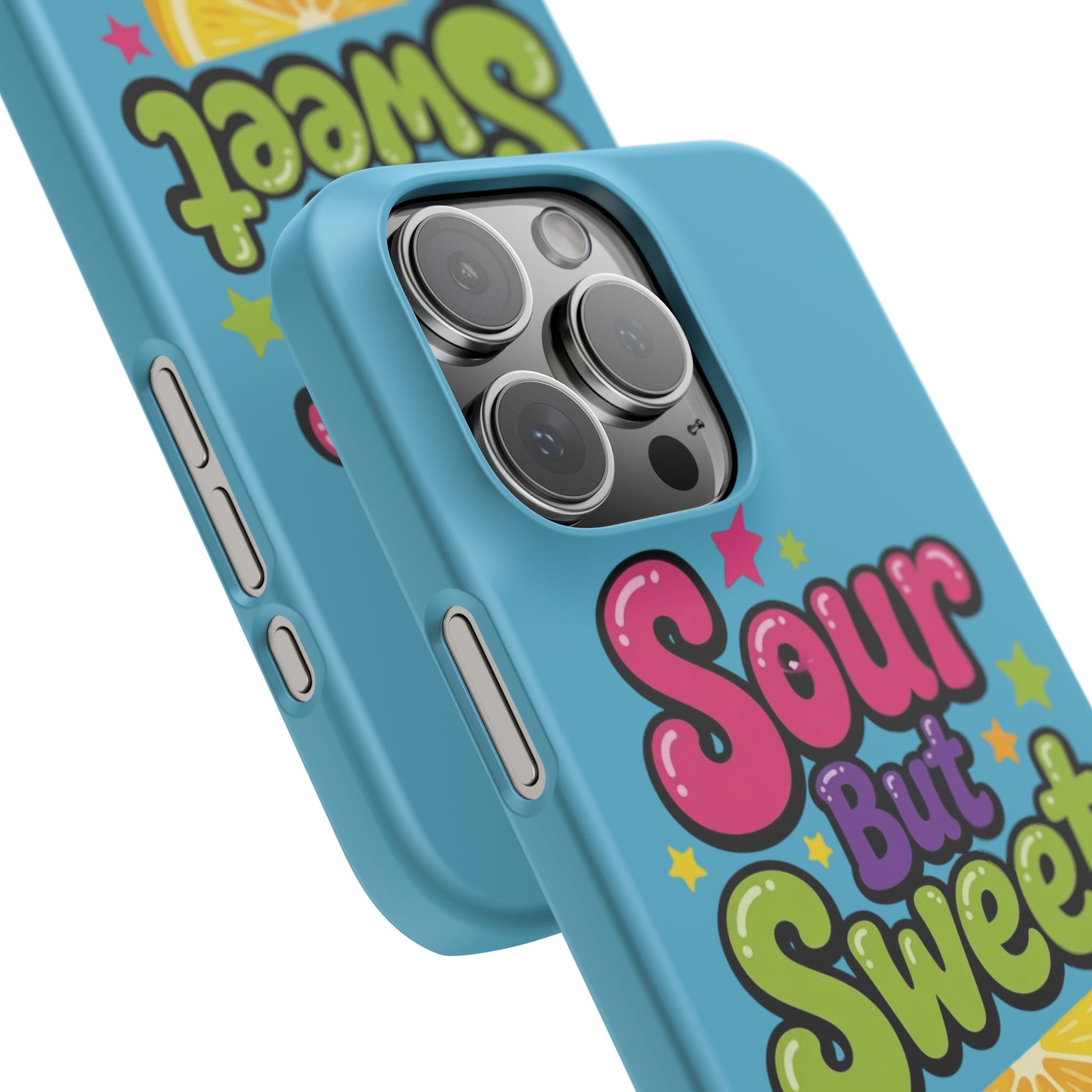 iPhone Case — “Sour But Sweet” Bright Graphic Snap Case