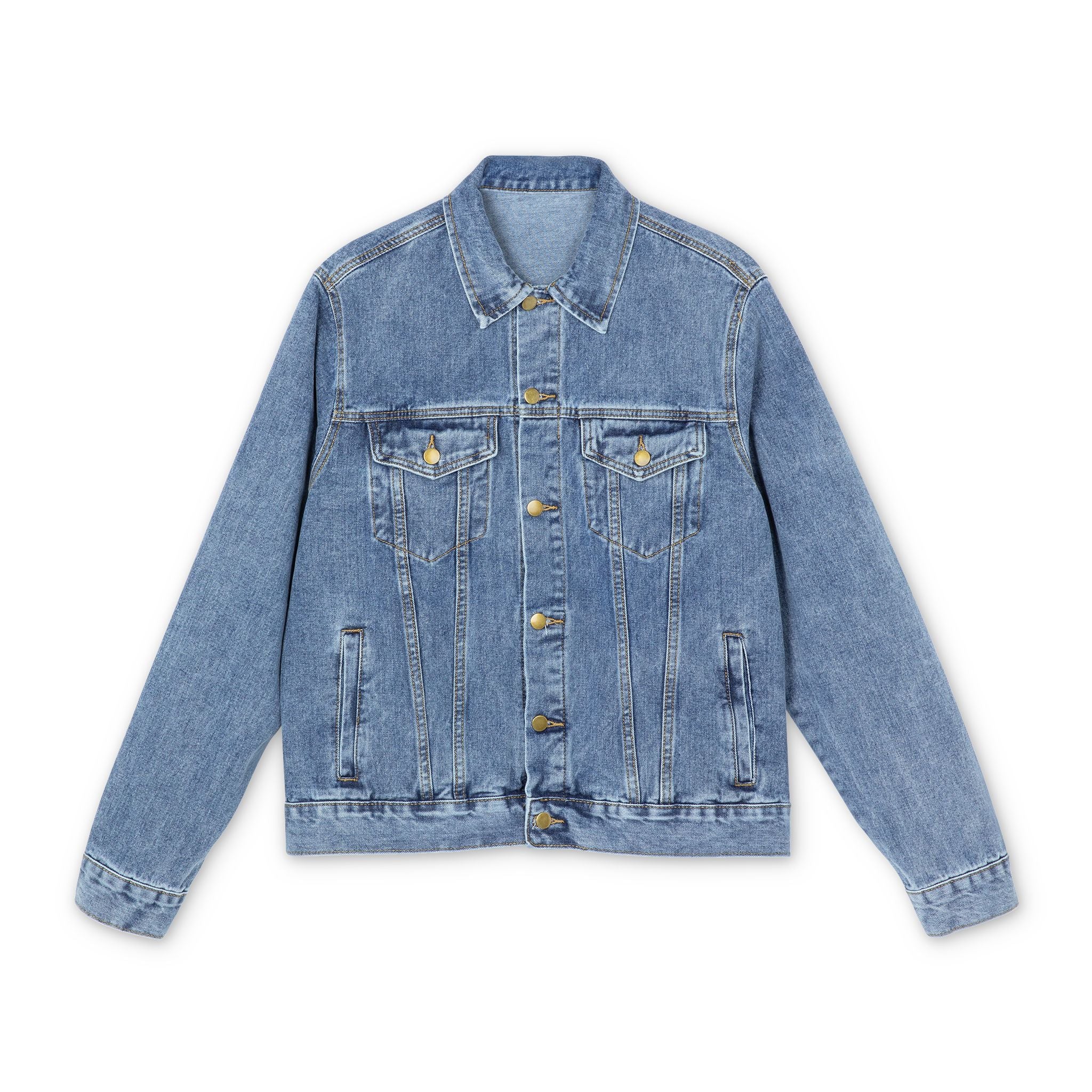 Denim Jacket — Customizable Back Patch Jean Jacket
