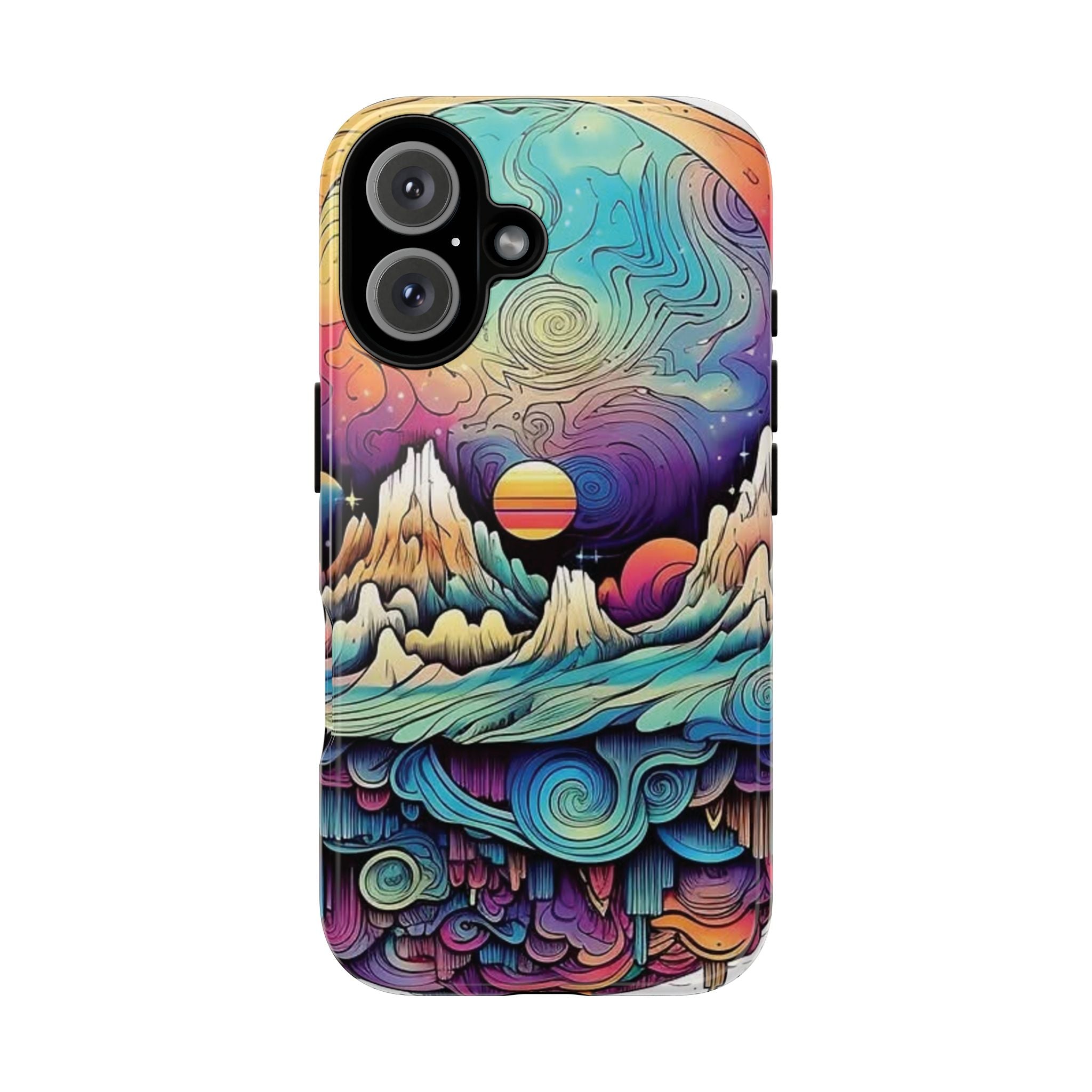 Psychedelic Mountain Sunset Tough Case