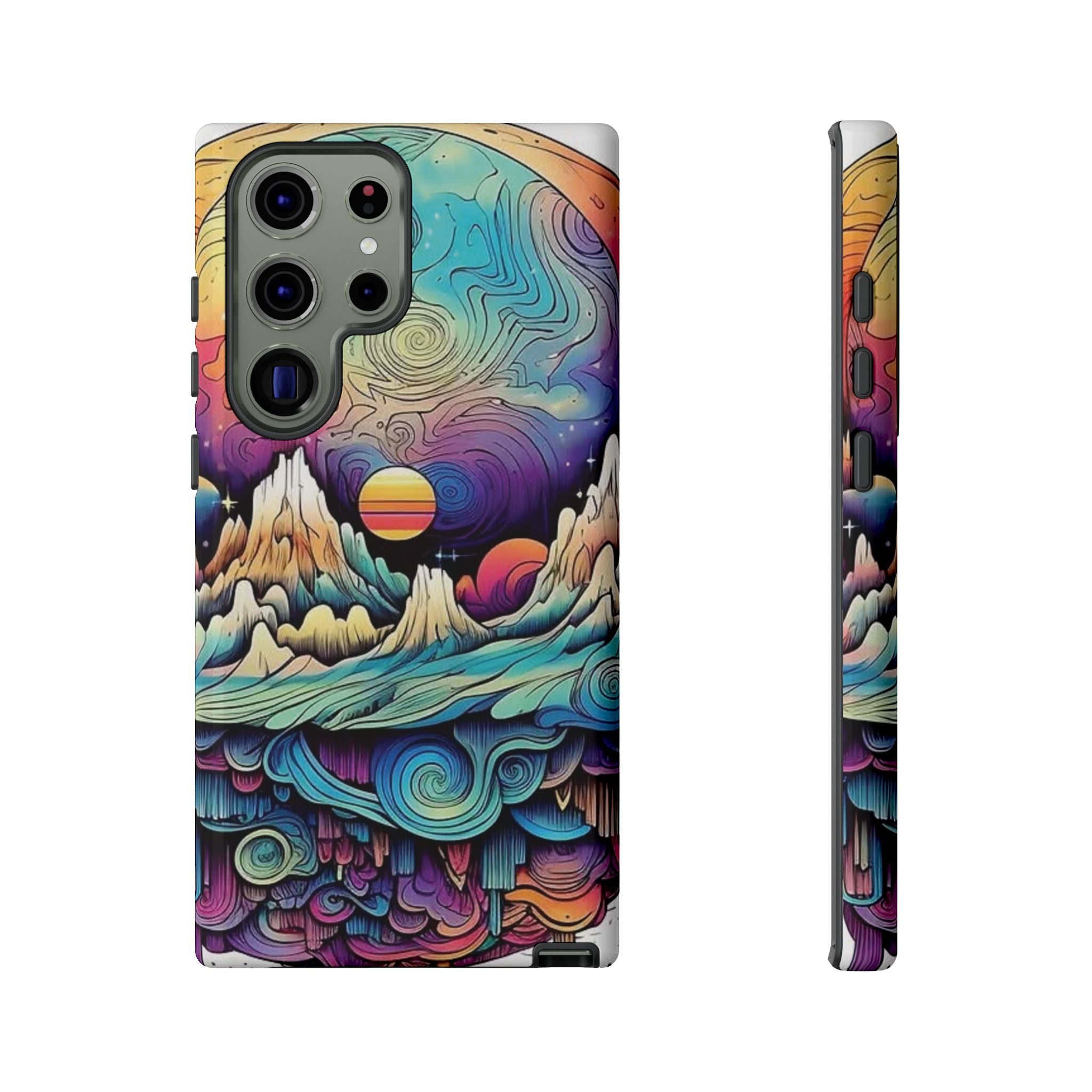 Psychedelic Mountain Sunset Tough Case