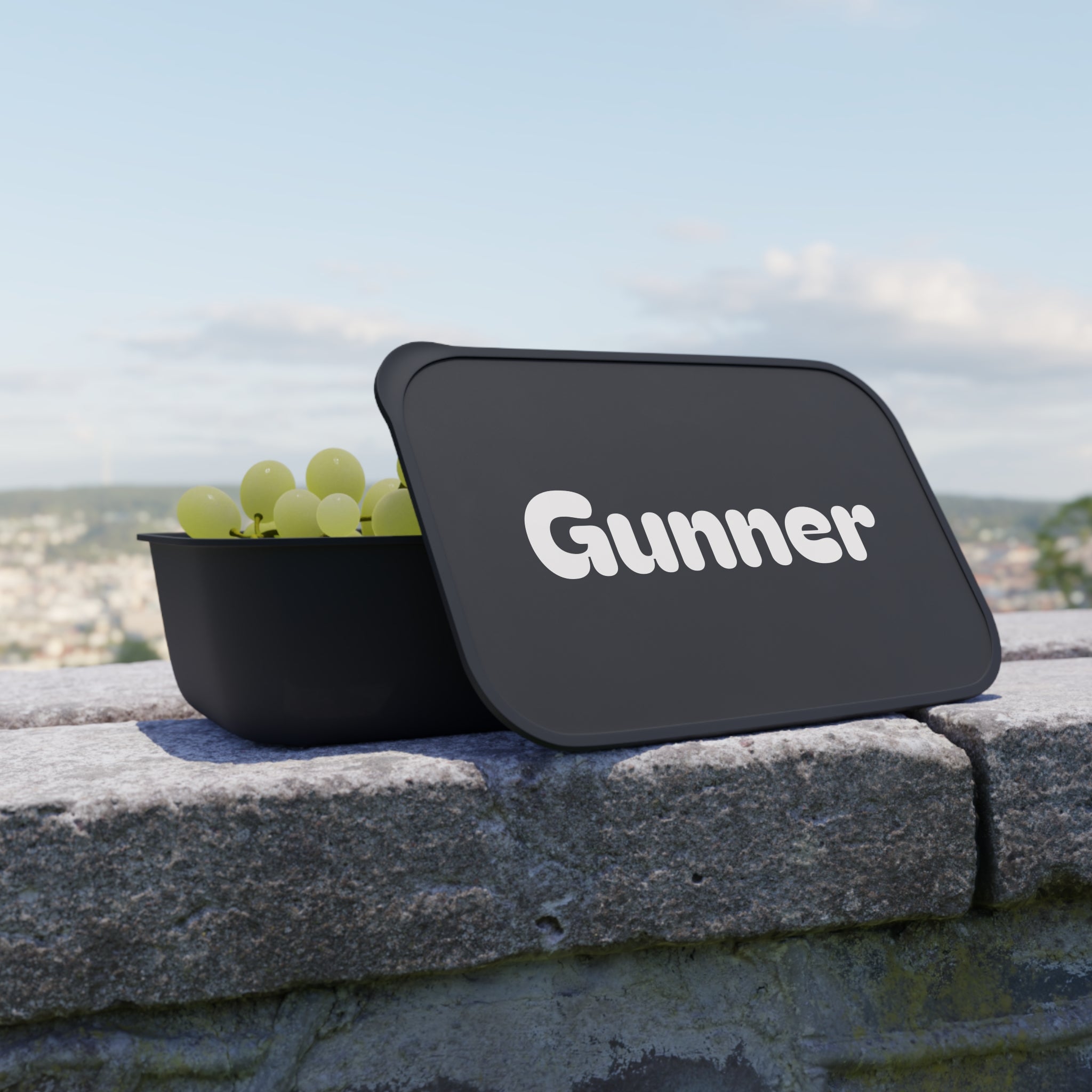 Bento Box -Custom Name Lunch Container with Utensils & Band