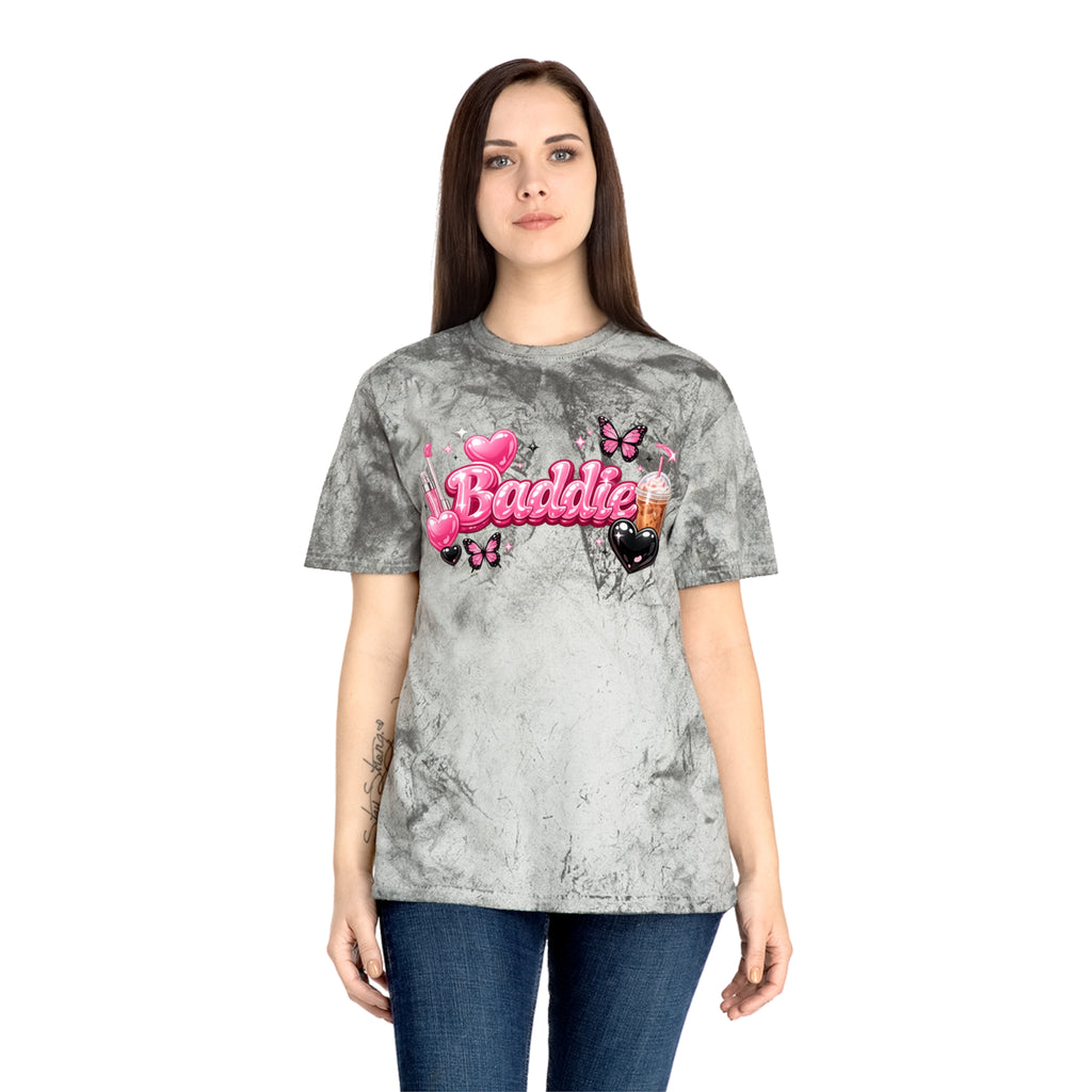 Baddie Pink Heart Graphic T-Shirt — Girly Butterfly Aesthetic Tee