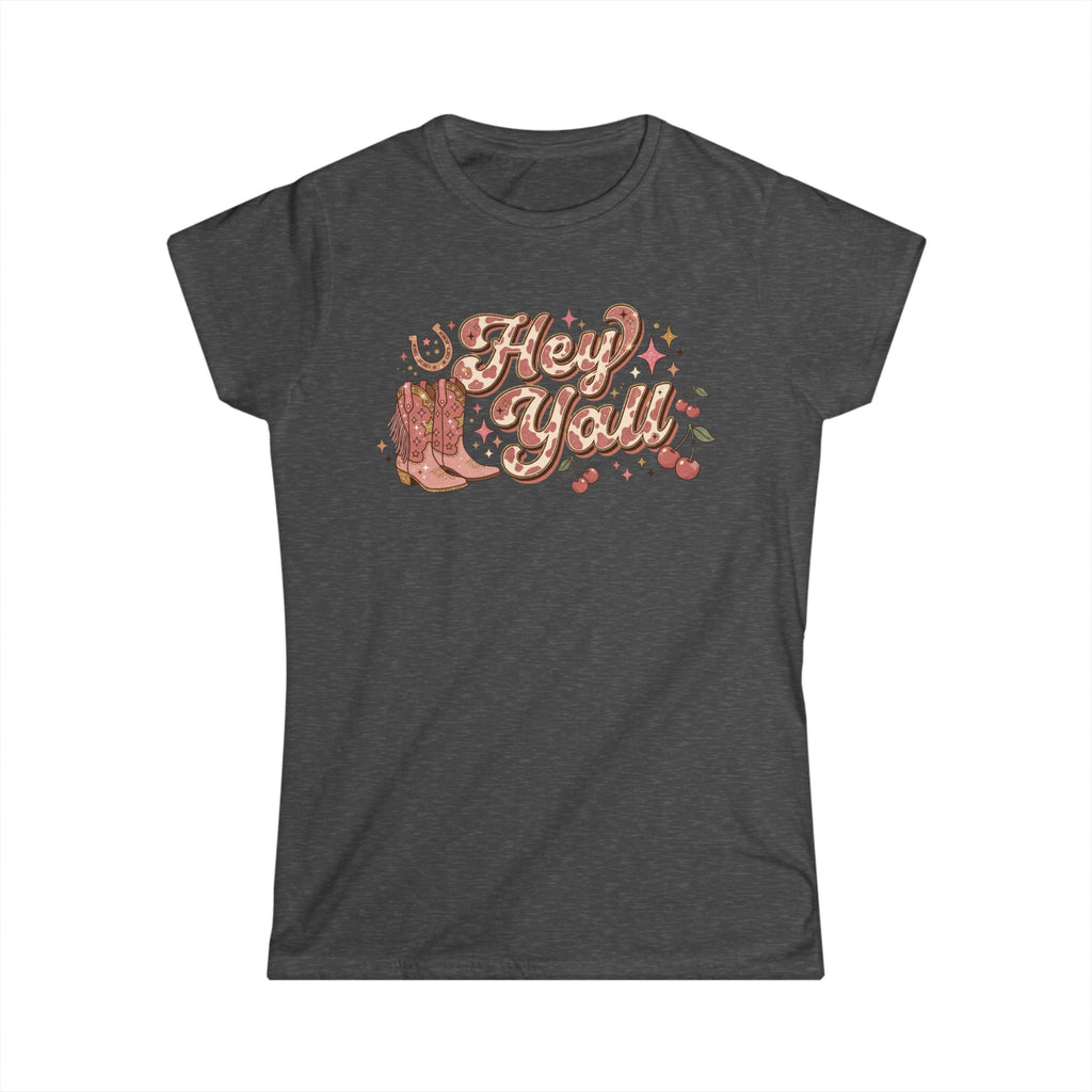 Hey Y'all Tee — Vintage Cowboy Boots Graphic Women's T‑Shirt
