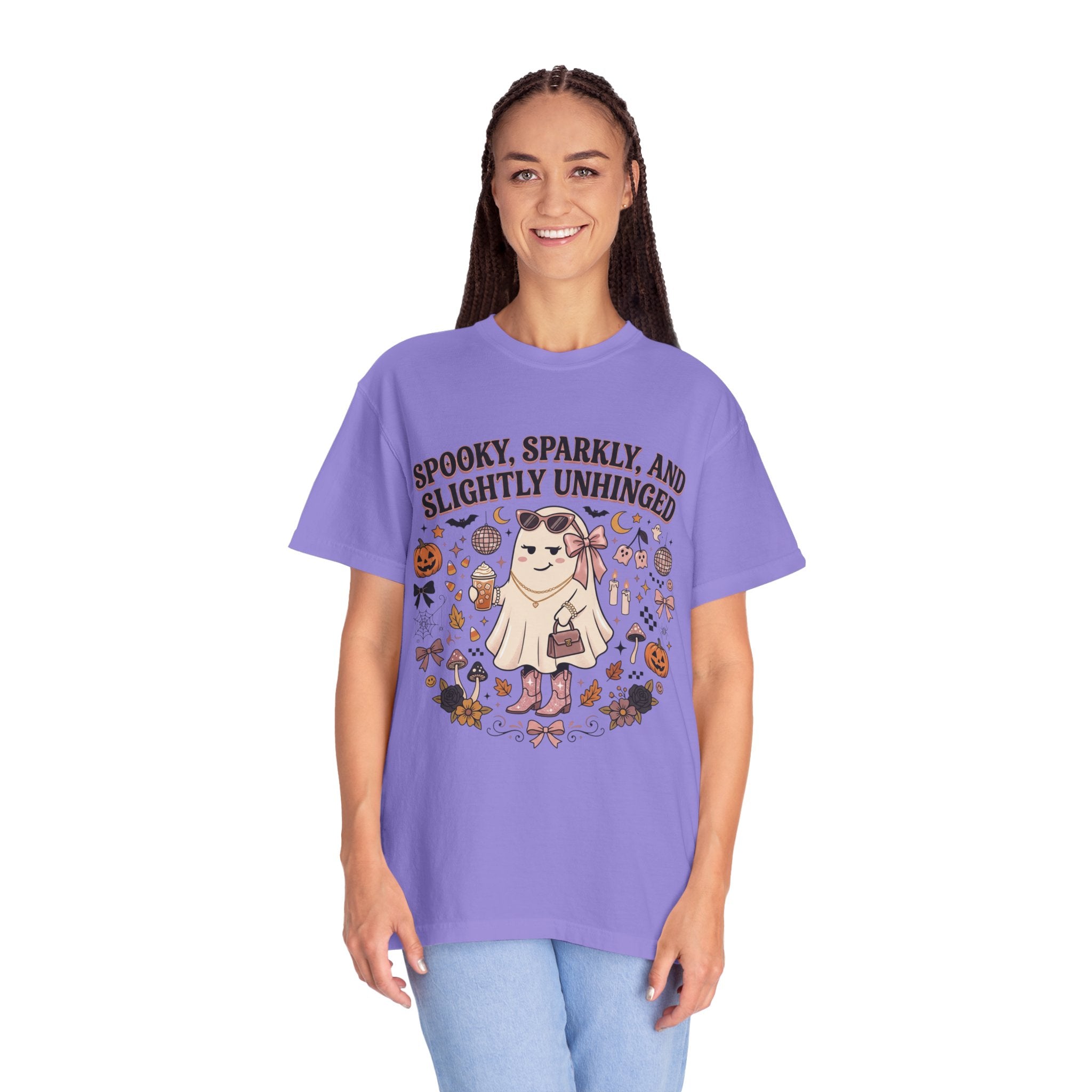 Spooky, Sparkly & Slightly Unhinged Halloween T-Shirt