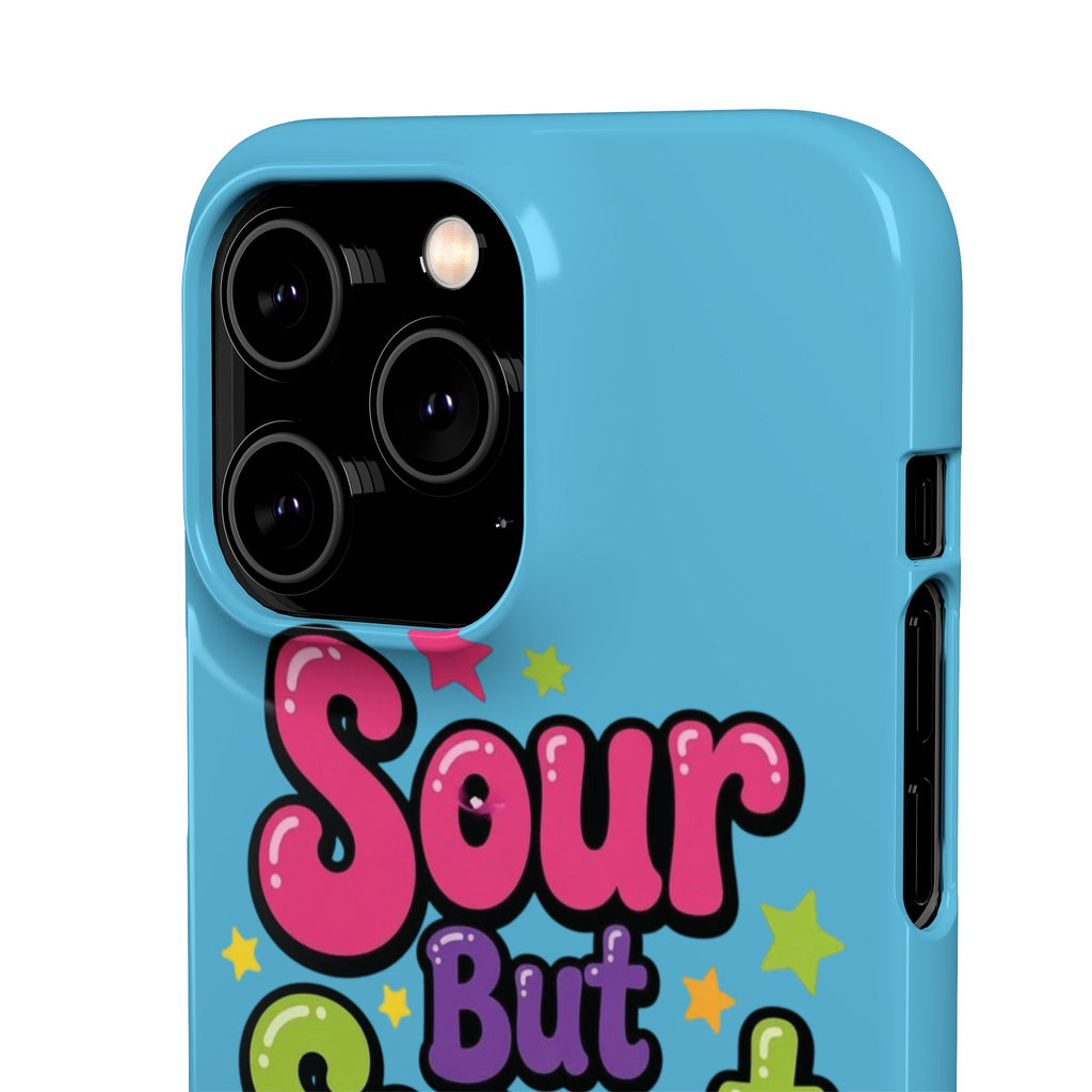 iPhone Case — “Sour But Sweet” Bright Graphic Snap Case