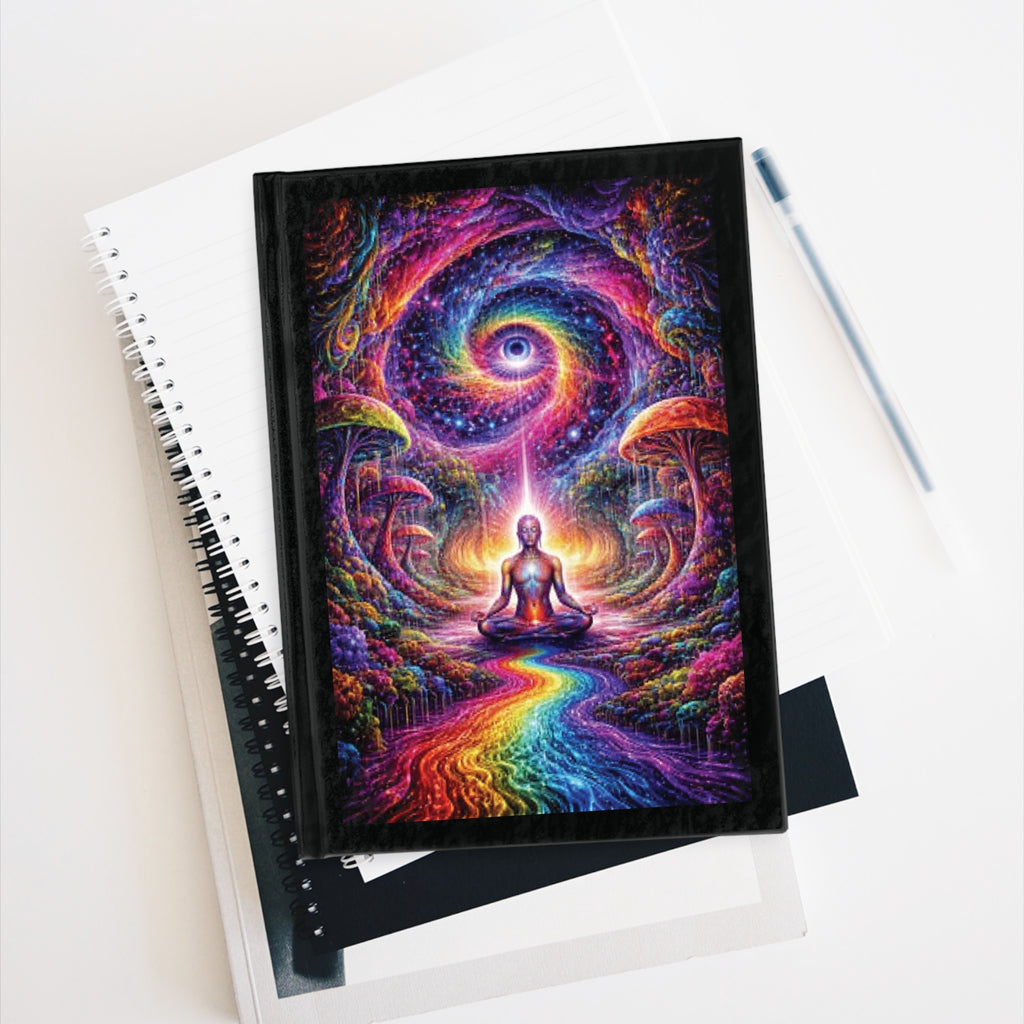 Psychedelic Meditation Journal — Rainbow Spiritual Vision Notebook