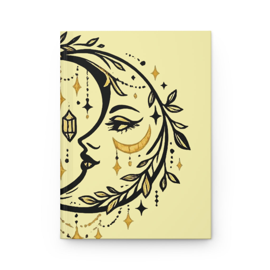Celestial Sun & Moon Hardcover Journal — Astrology-Inspired Matte Notebook