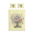 Floral Bouquet Cotton Bed Set – Vintage Wildflower Duvet Cover