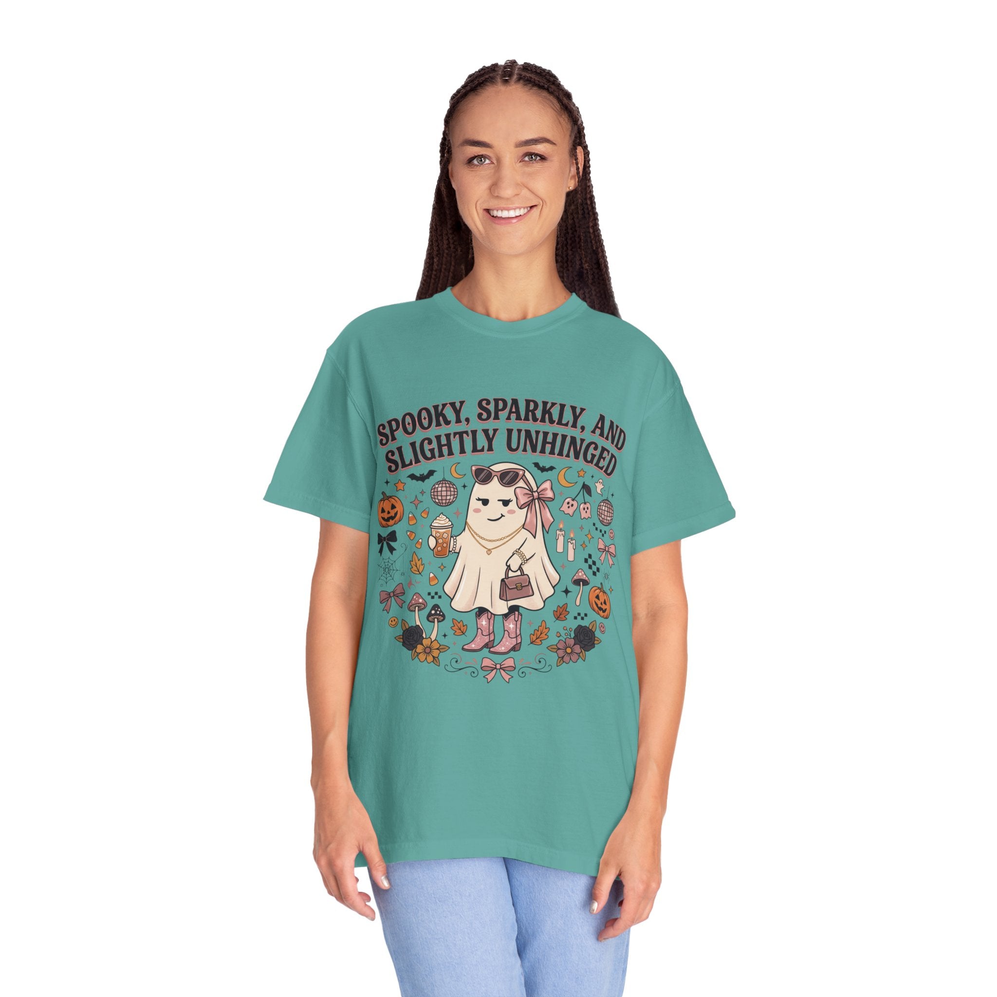 Spooky, Sparkly & Slightly Unhinged Halloween T-Shirt
