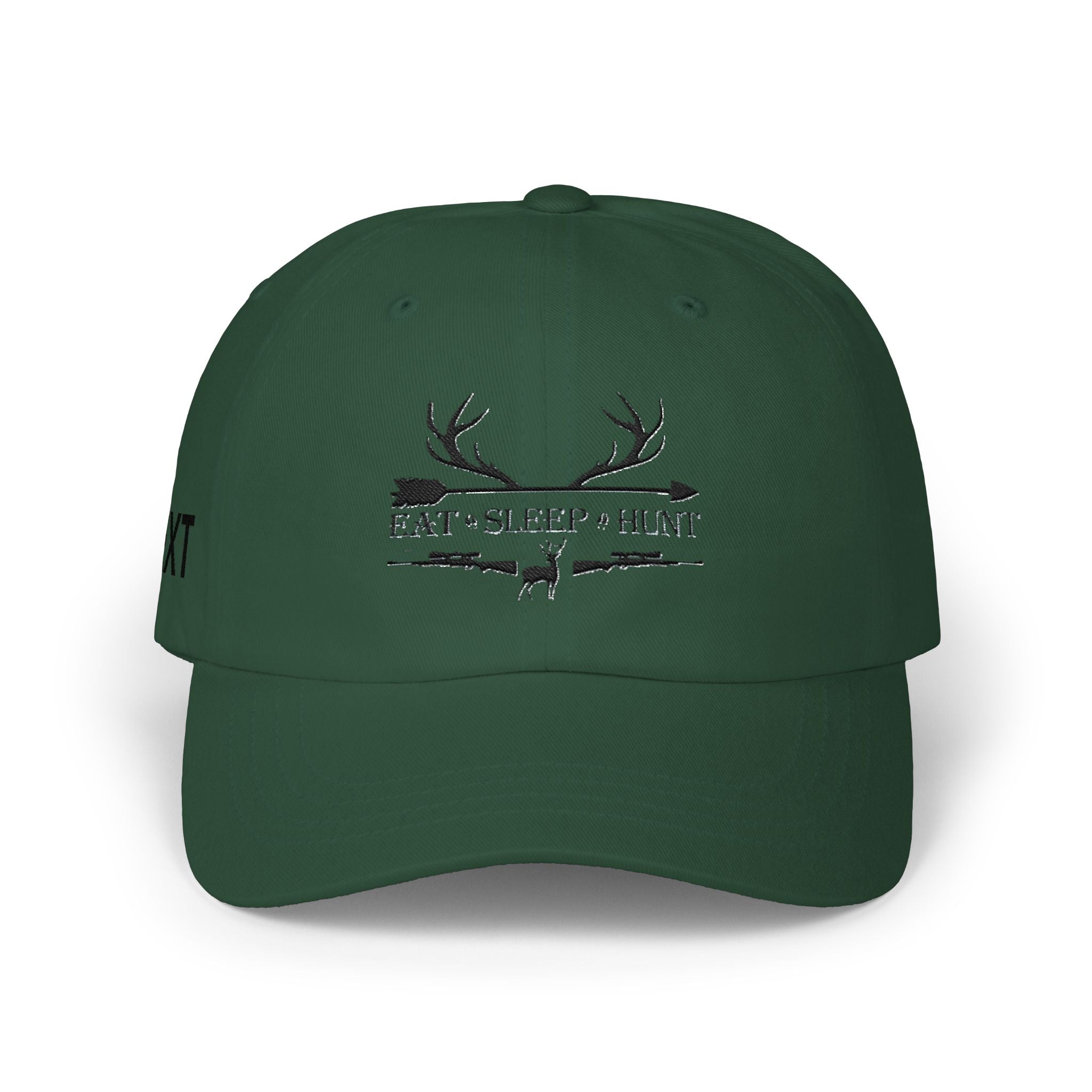 Men"s Cap — 'Eat • Sleep • Hunt' Antler Baseball Hat for Hunters